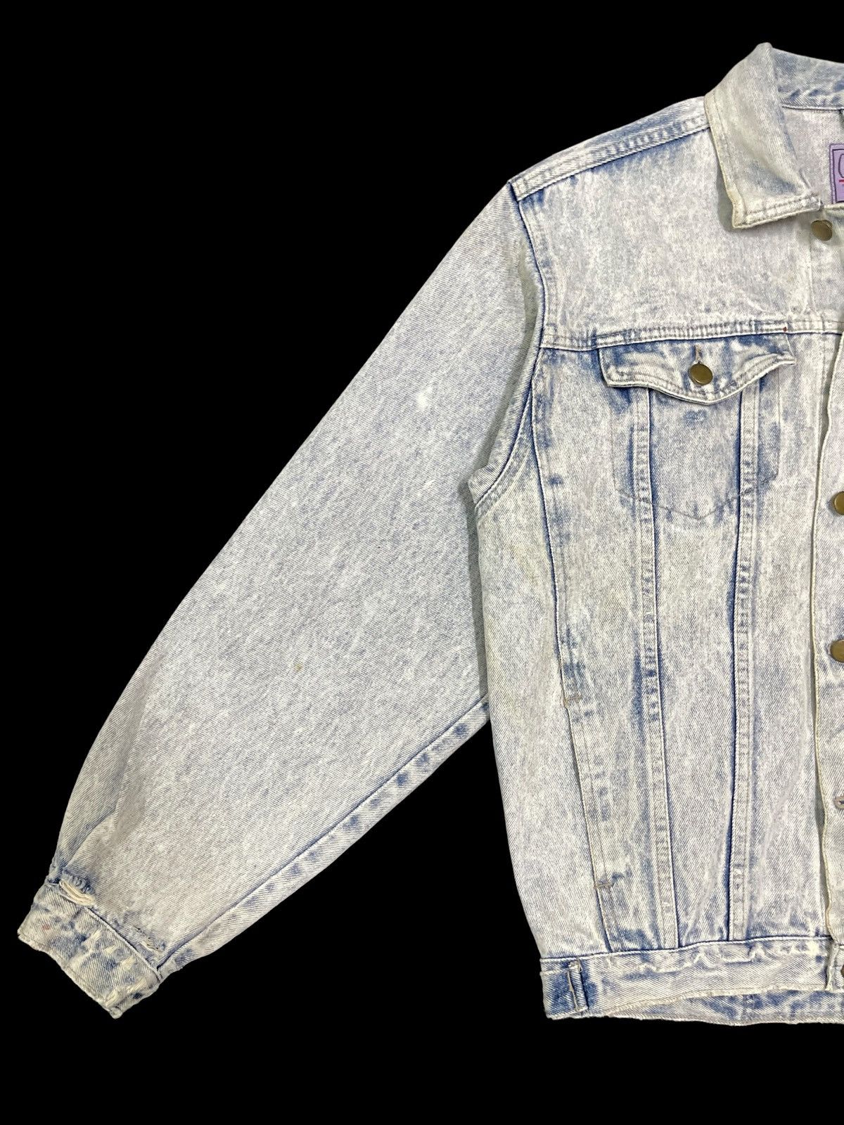 Other Vintage 90s Japanese Brand Acid Wash Style Denim Jacket Size US M / EU 48-50 / 2 - 7 Thumbnail