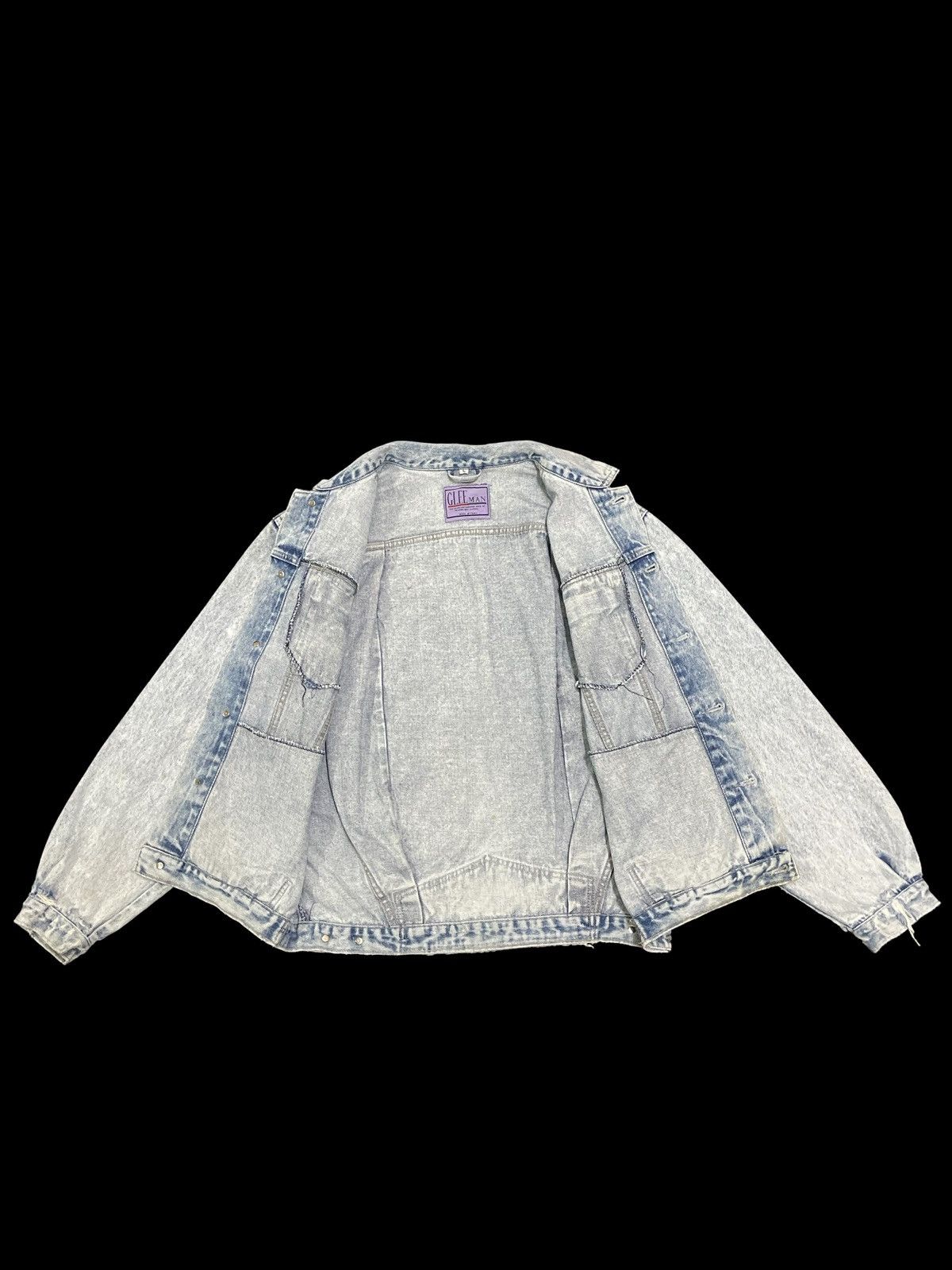 Other Vintage 90s Japanese Brand Acid Wash Style Denim Jacket Size US M / EU 48-50 / 2 - 3 Thumbnail