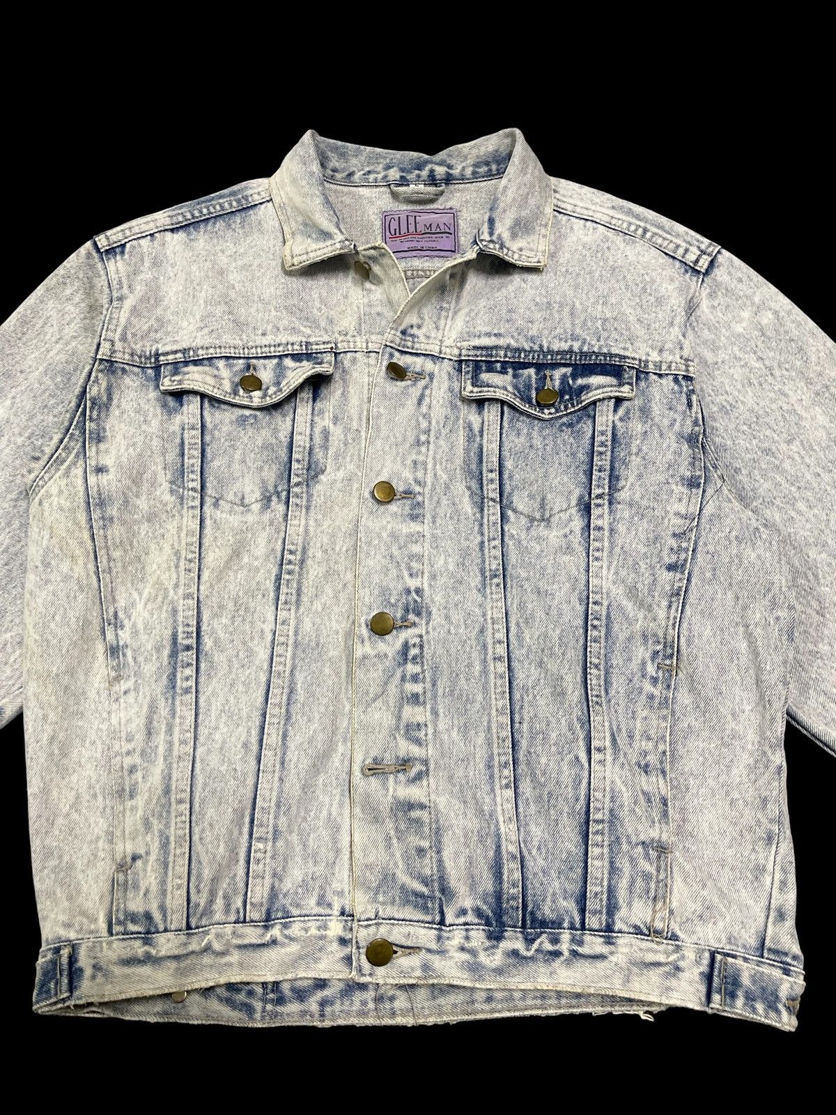 Other Vintage 90s Japanese Brand Acid Wash Style Denim Jacket Size US M / EU 48-50 / 2 - 5 Thumbnail