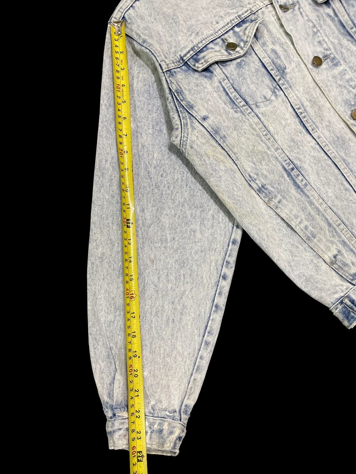 Other Vintage 90s Japanese Brand Acid Wash Style Denim Jacket Size US M / EU 48-50 / 2 - 12 Thumbnail