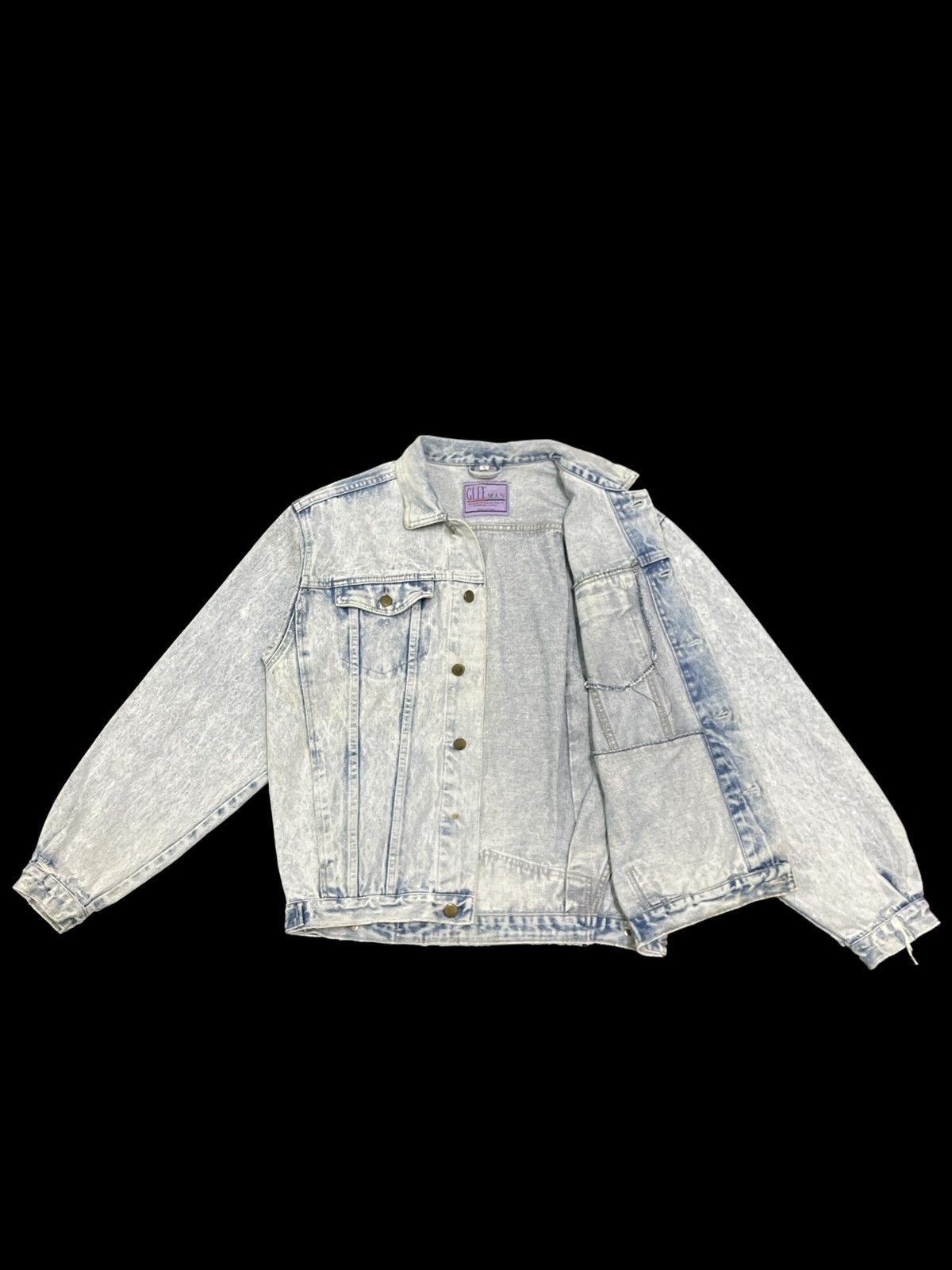 Other Vintage 90s Japanese Brand Acid Wash Style Denim Jacket Size US M / EU 48-50 / 2 - 2 Thumbnail