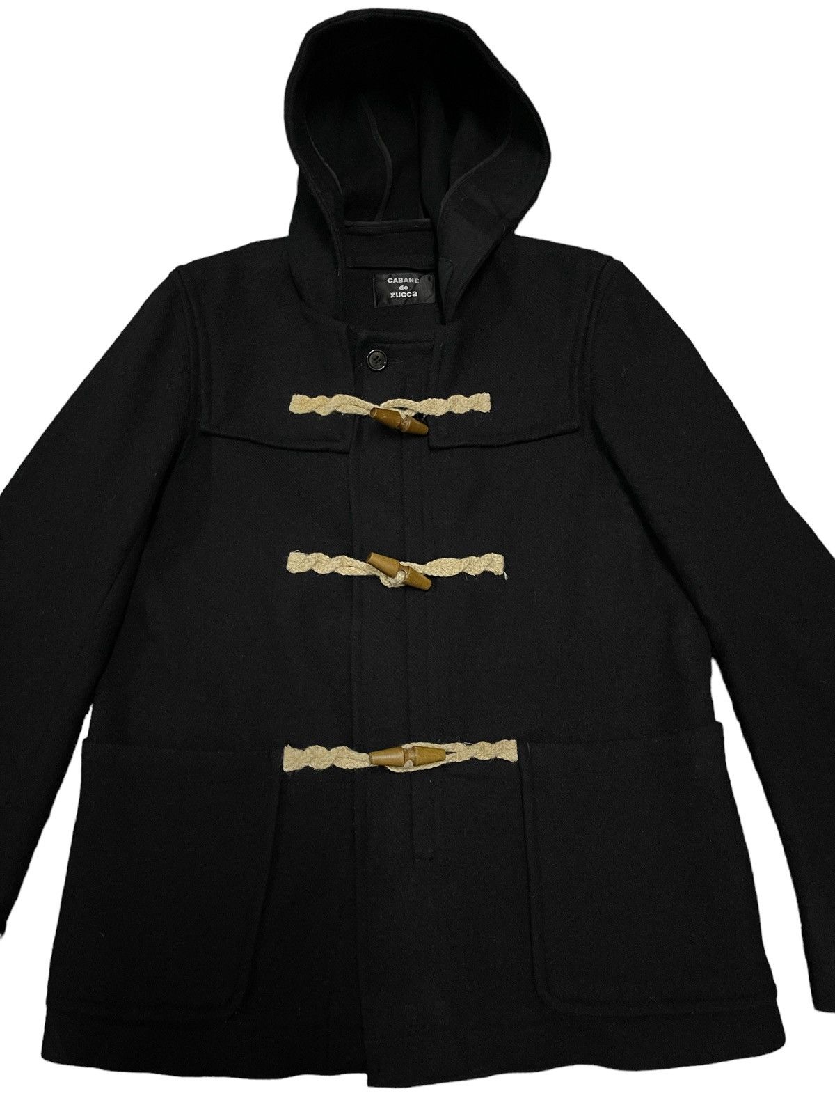 CABANE de ZUCCa Vintage Cabane De Zucca Hooded Duffle Jacket Size US M / EU 48-50 / 2 - 5 Thumbnail