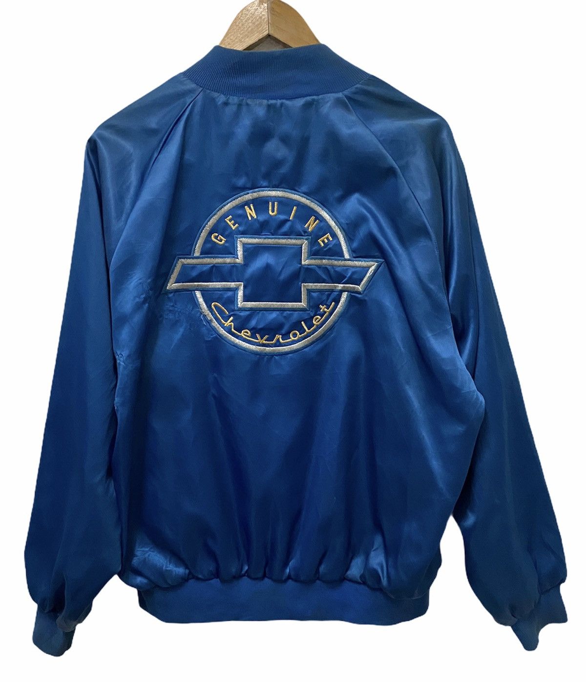 🔥VINTAGE 90s CHEVROLET SATIN VARSITY JACKET BOMBER