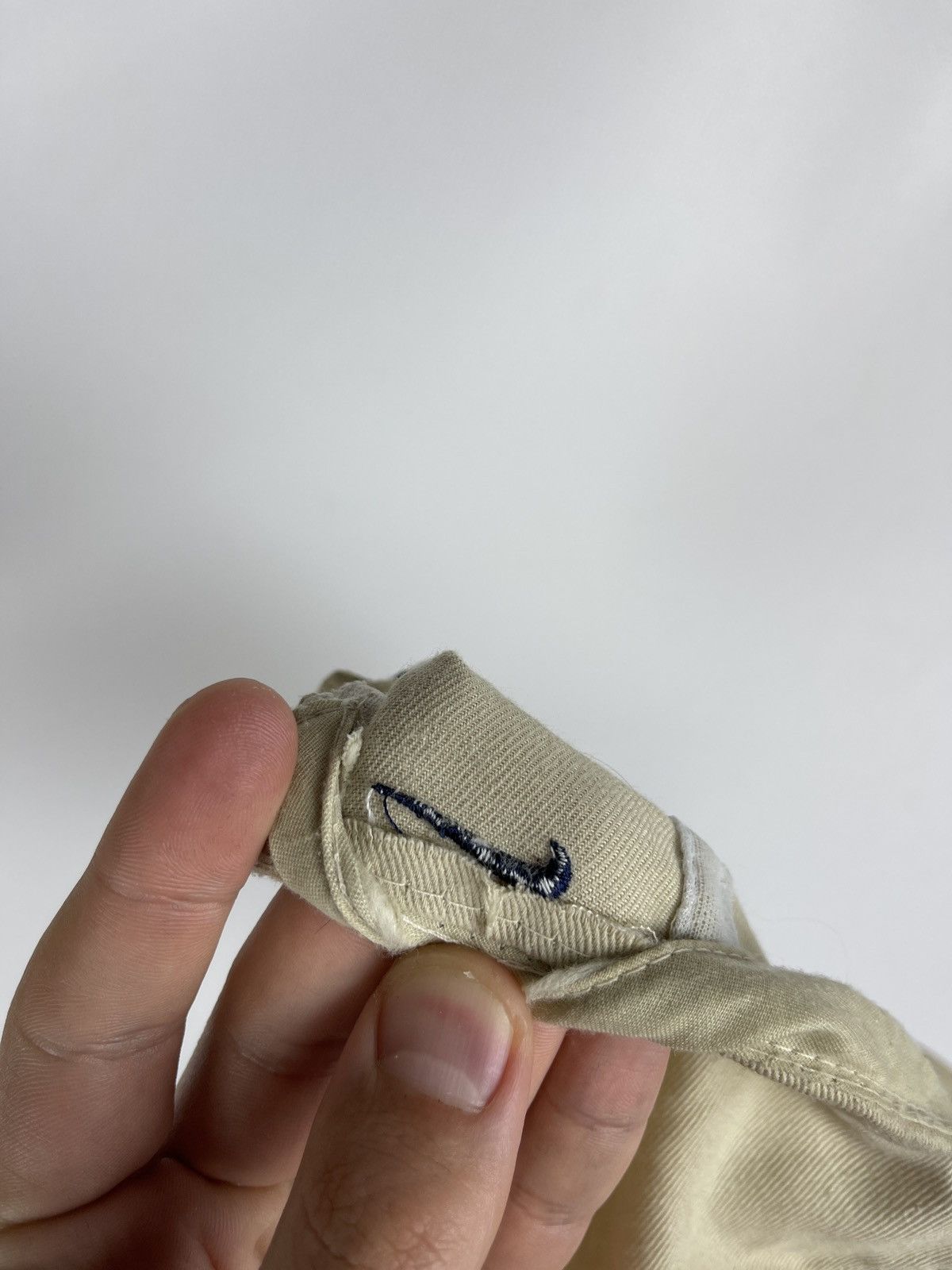 Nike Nike vintage 90s beige double logo swoosh baseball cap Size ONE SIZE - 10 Thumbnail