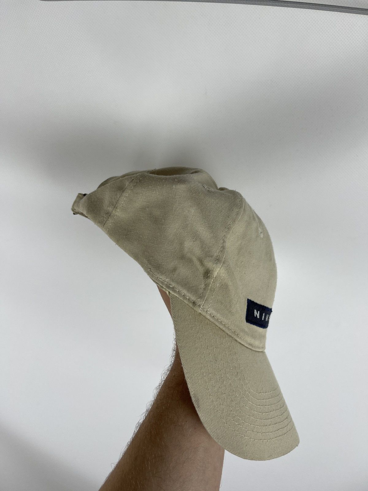 Nike Nike vintage 90s beige double logo swoosh baseball cap Size ONE SIZE - 4 Thumbnail