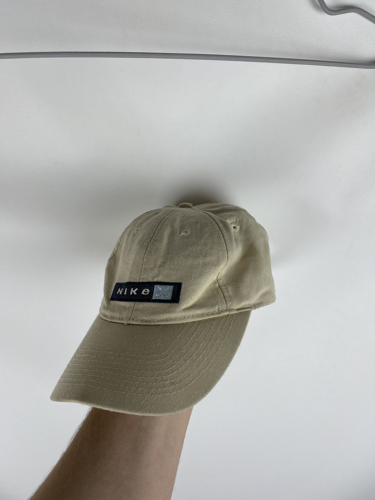 Nike Nike vintage 90s beige double logo swoosh baseball cap Size ONE SIZE - 5 Thumbnail