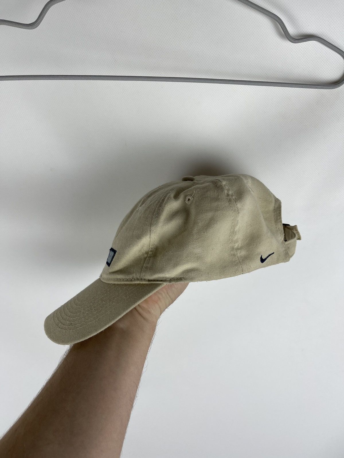 Nike Nike vintage 90s beige double logo swoosh baseball cap Size ONE SIZE - 2 Thumbnail