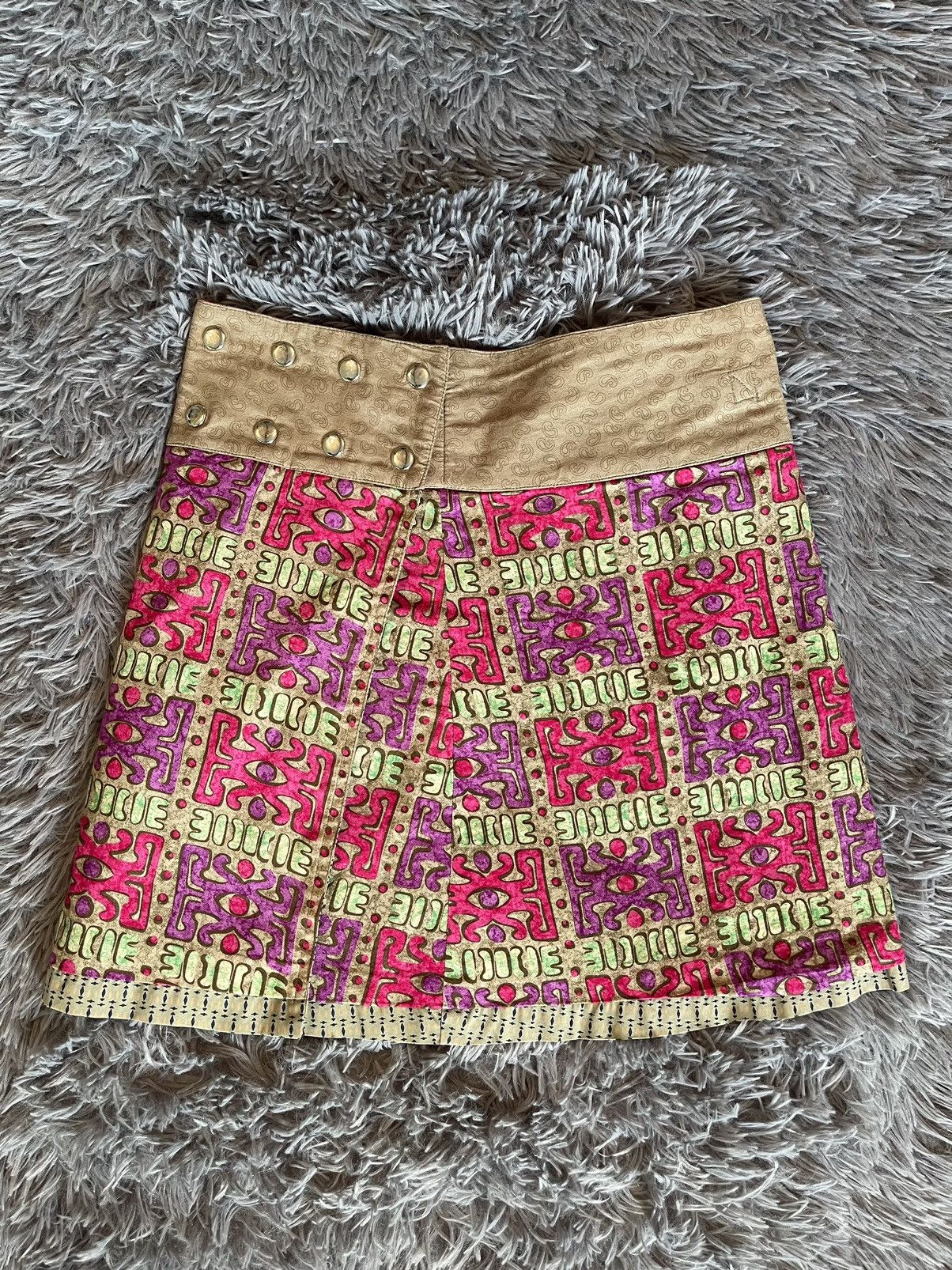 Japanese Brand × Vintage Avant Garde Y2K reversible cargo skirt Size 26" / US 2 / IT 38 - 3 Thumbnail