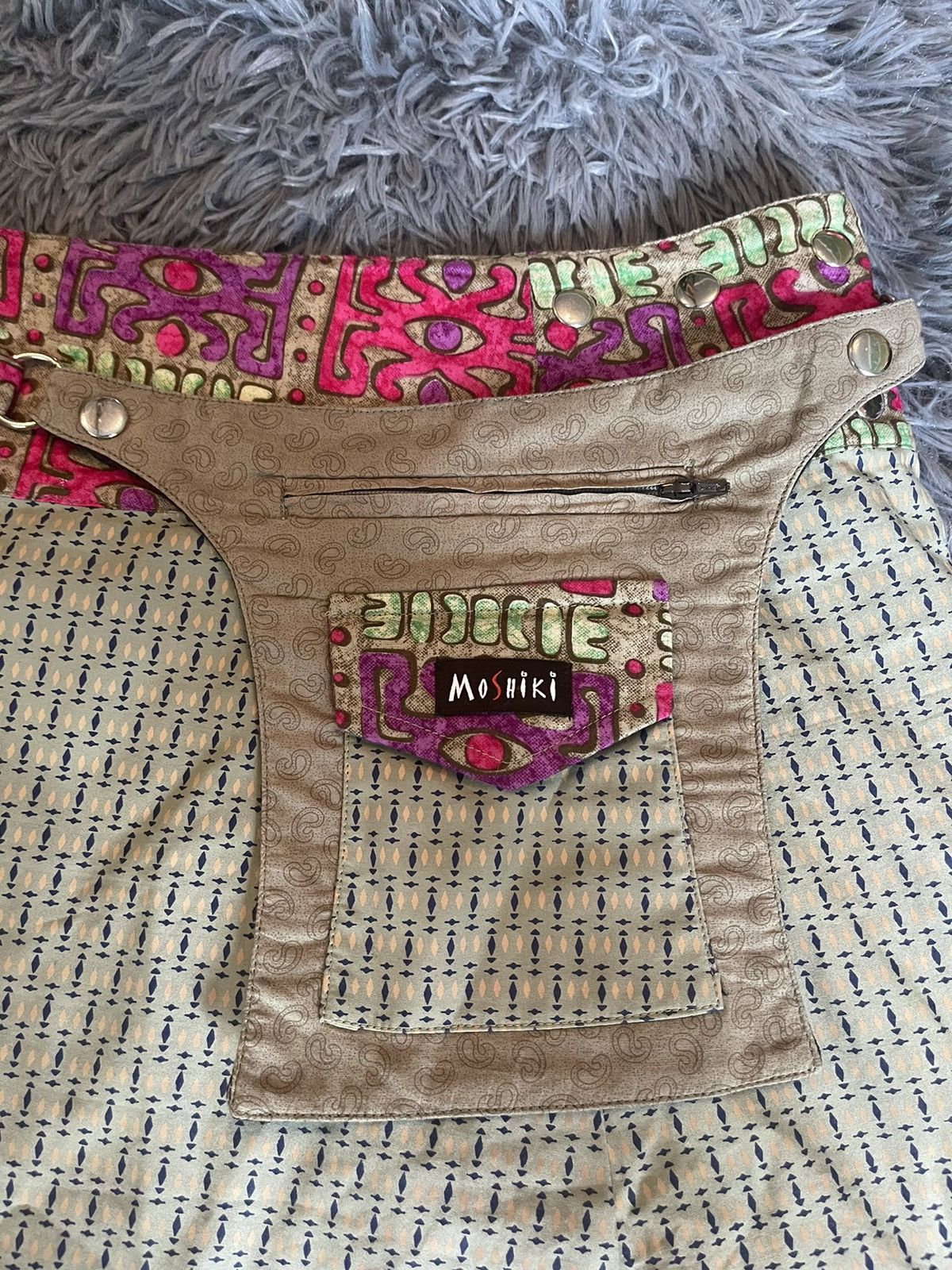 Japanese Brand × Vintage Avant Garde Y2K reversible cargo skirt Size 26" / US 2 / IT 38 - 5 Thumbnail