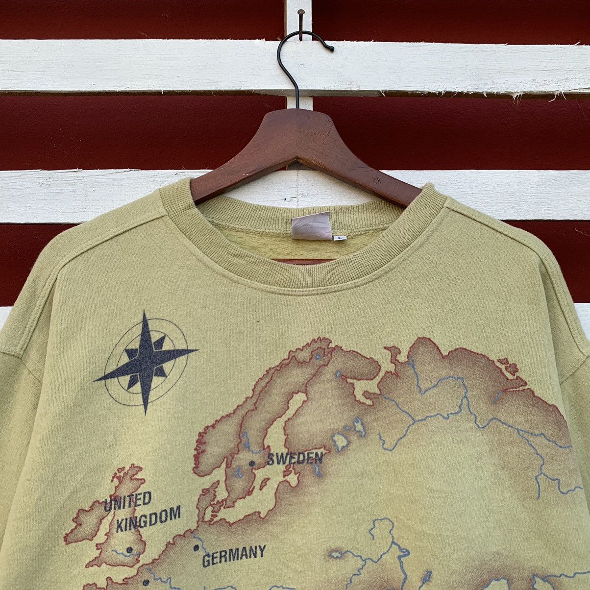 MCM Vintage MCM Otc Europe Maps Sweatshirt Size US L / EU 52-54 / 3 - 3 Thumbnail