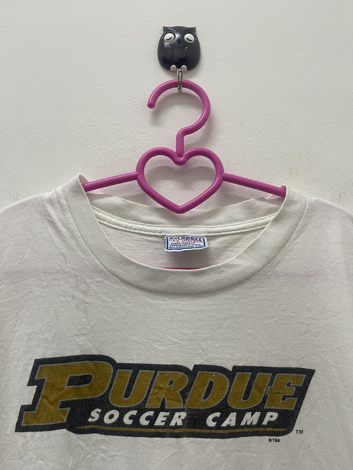 Vintage Rare 90s Vintage PURDUE SOCCER CAMP Tba Tee Size US L / EU 52-54 / 3 - 4 Thumbnail