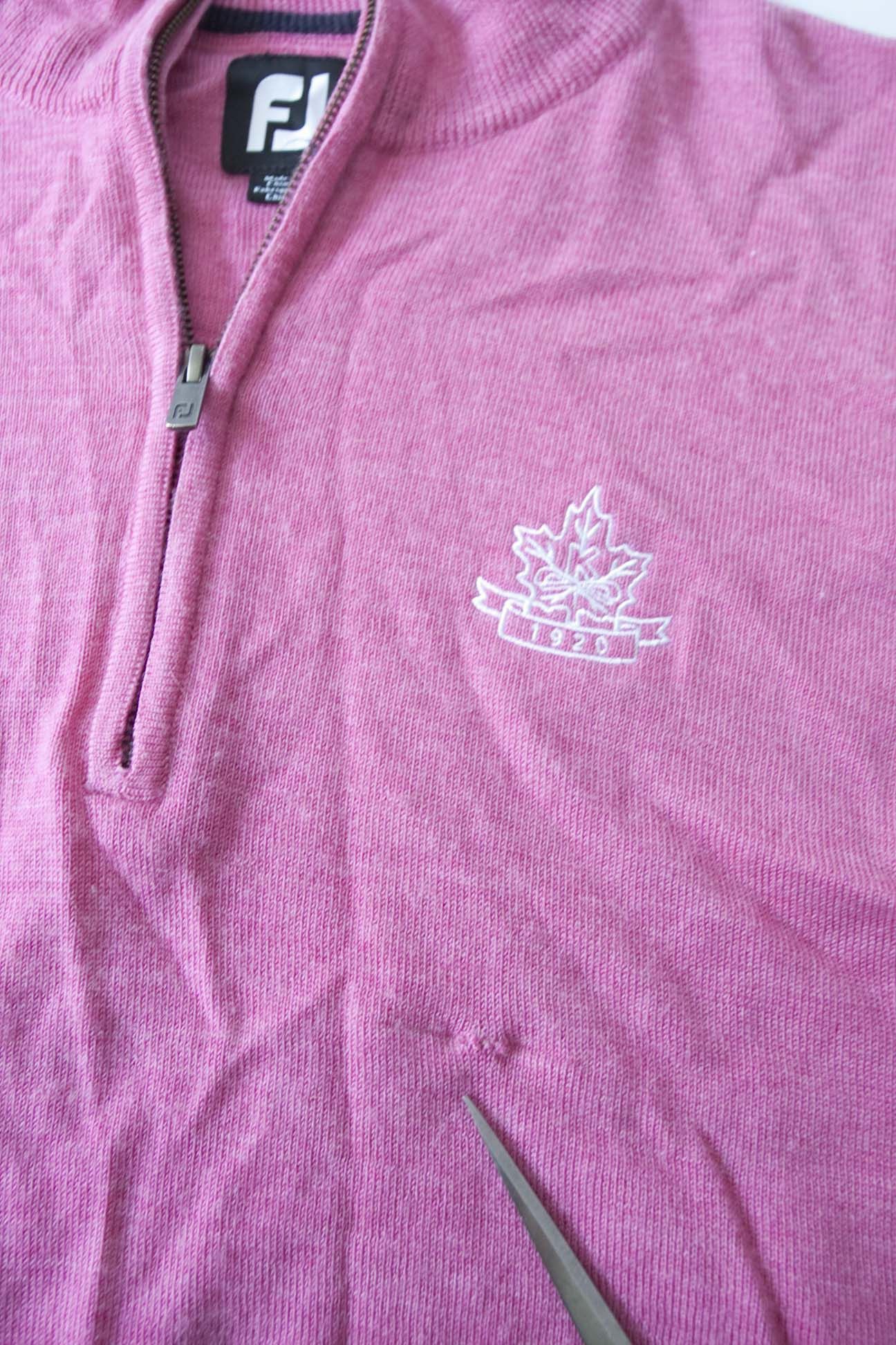Footjoy Footjoy Sweater Maple Wool Pink w/ FLAWS Size L Size US L / EU 52-54 / 3 - 3 Thumbnail