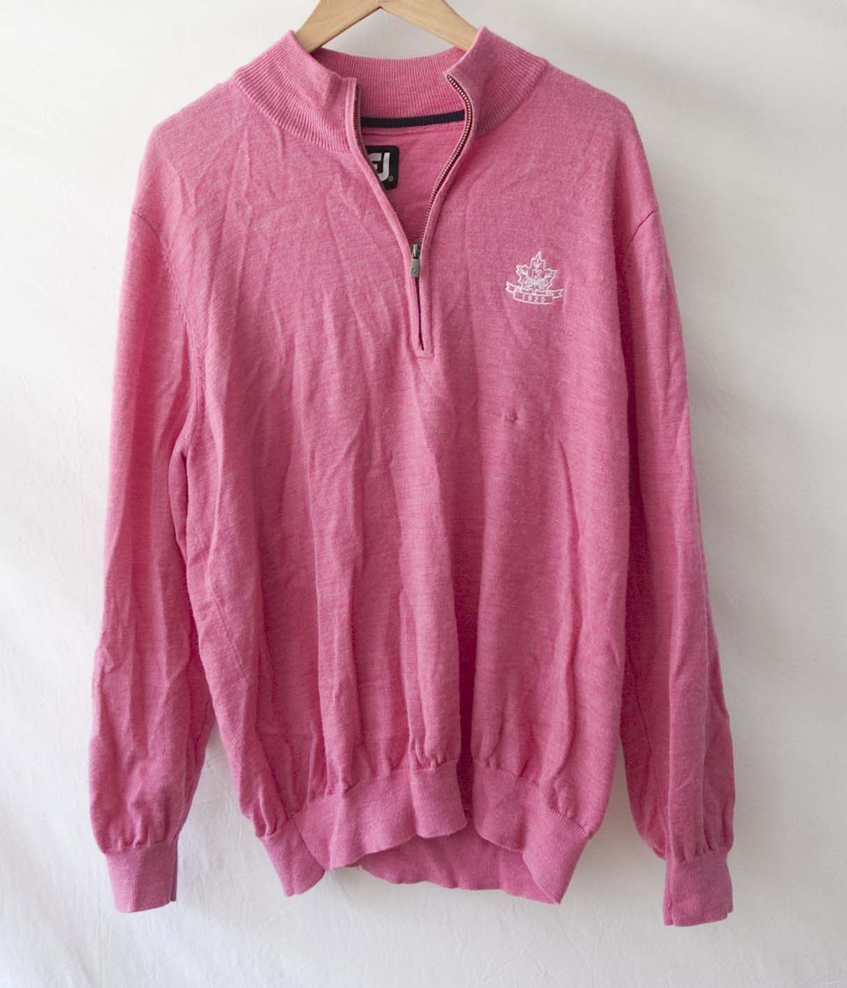 Footjoy Footjoy Sweater Maple Wool Pink w/ FLAWS Size L Size US L / EU 52-54 / 3 - 1 Thumbnail