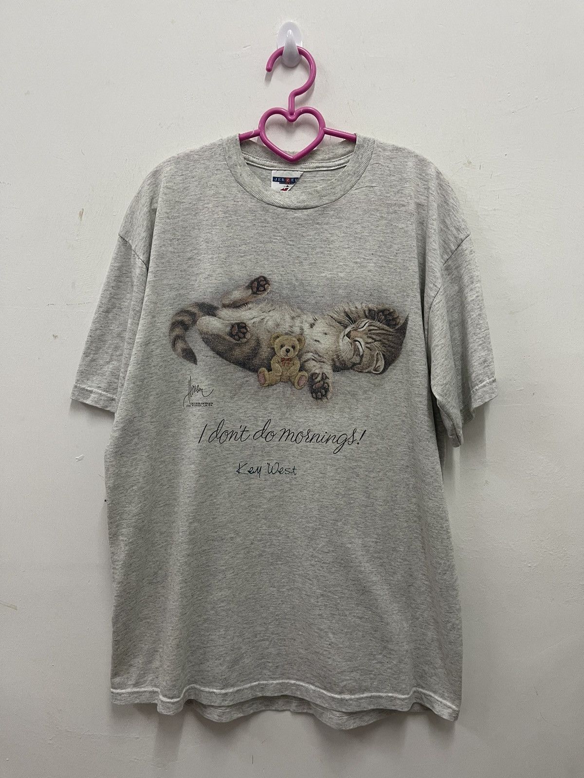 Vintage Rare Vintage BOB HARRISON I Don’t Do Mornings Key West Cats Size US L / EU 52-54 / 3 - 1 Thumbnail