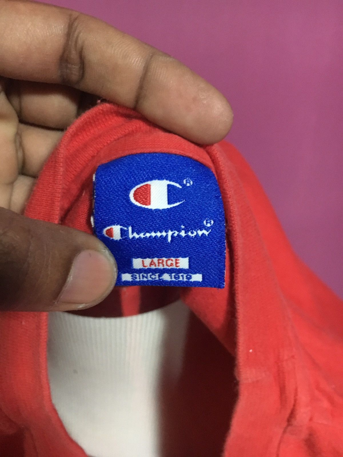 Champion CHAMPIONS BIG LOGO RED SIZE L TEE SHIRT Size US L / EU 52-54 / 3 - 3 Thumbnail
