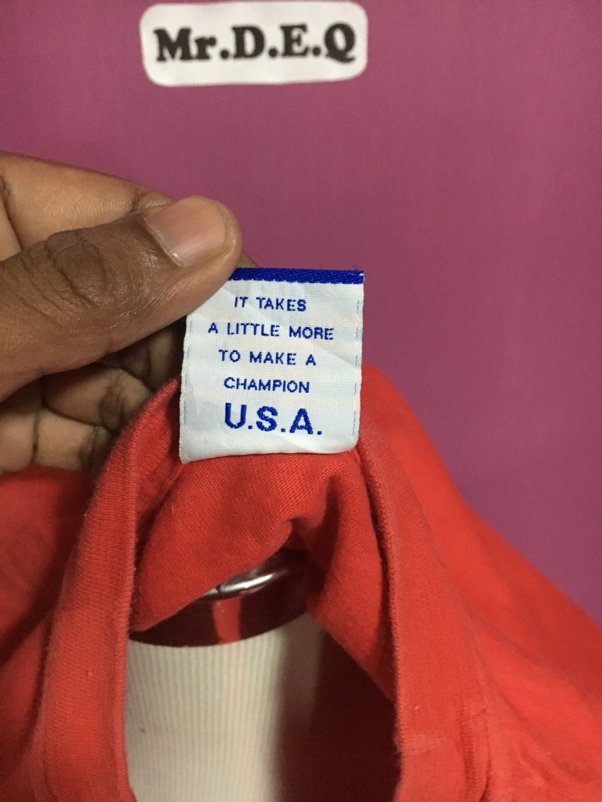 Champion CHAMPIONS BIG LOGO RED SIZE L TEE SHIRT Size US L / EU 52-54 / 3 - 6 Thumbnail