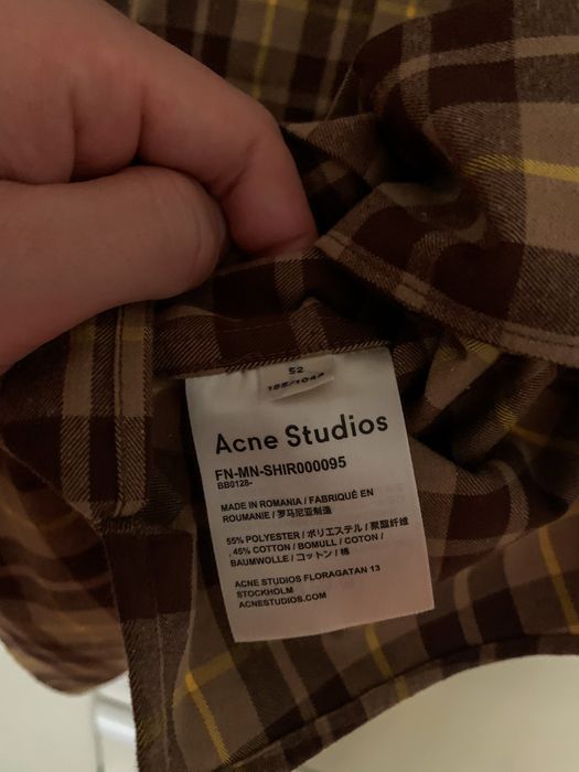 Acne Studios Acne Studios Checked Short-sleeve shirt - New! | Grailed