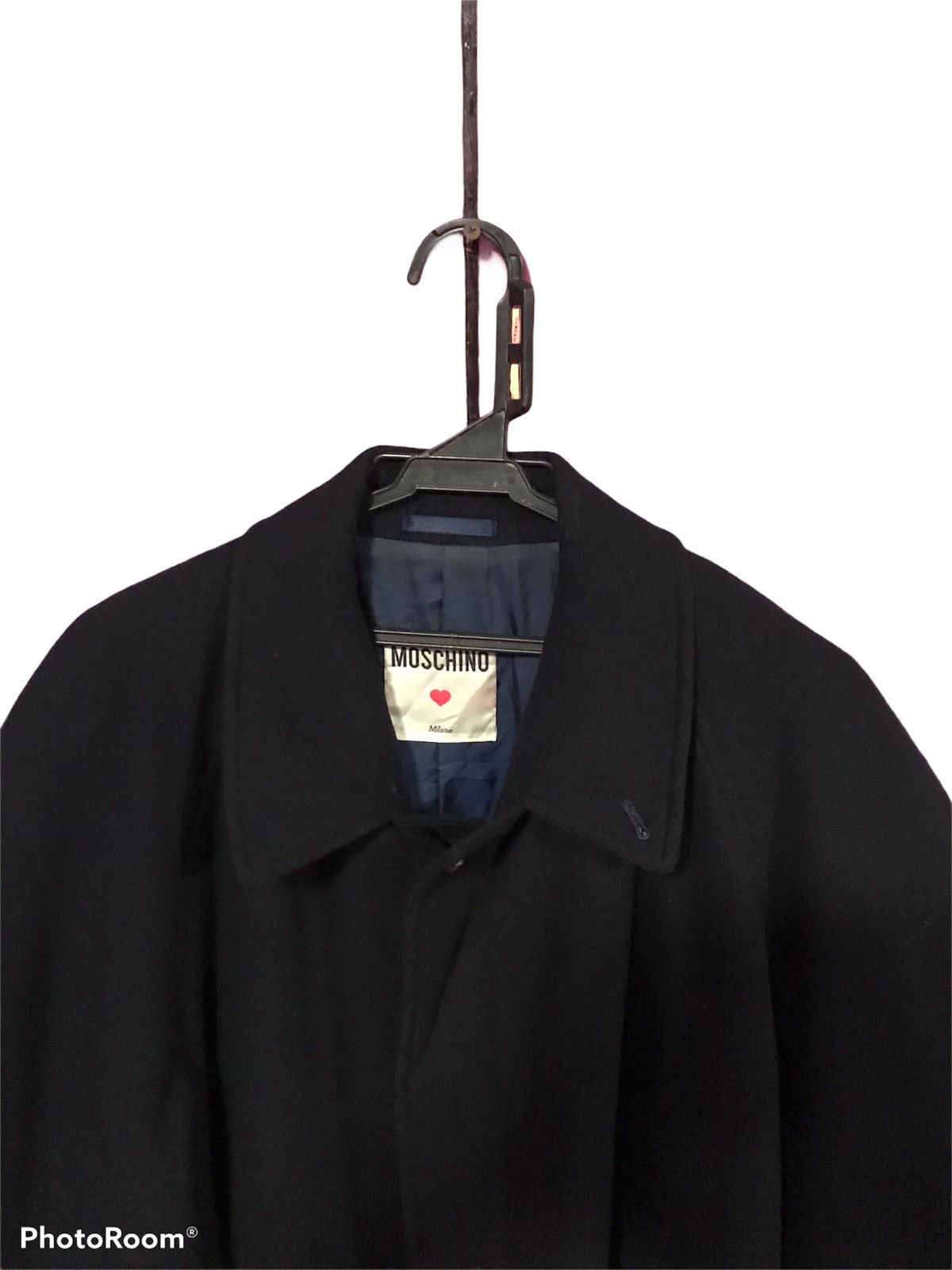 Moschino MOSCHINO MILANO BLUE SIZE L TRANCE COAT WOOL Size US L / EU 52-54 / 3 - 3 Thumbnail