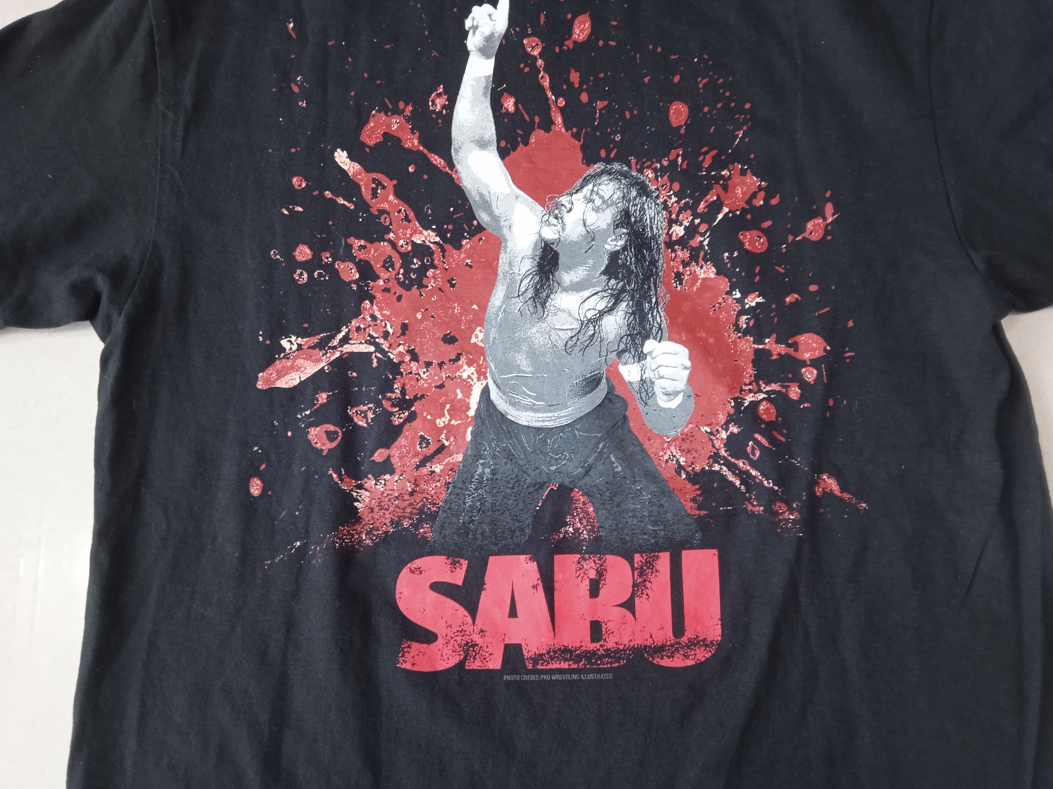 Vintage Vintage 2000s WWE Sabu Wrestling T-Shirt WWE ECW Y2K Size US M / EU 48-50 / 2 - 3 Thumbnail