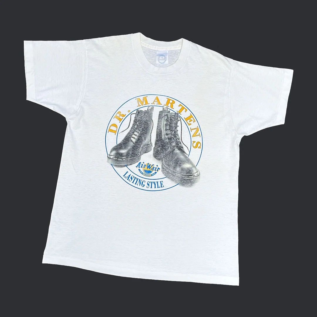 Dr. Martens Dr. Martens 80s Vtg OG Graphic Boots Screen Stars T-Shirt Size US XL / EU 56 / 4 - 1 Thumbnail