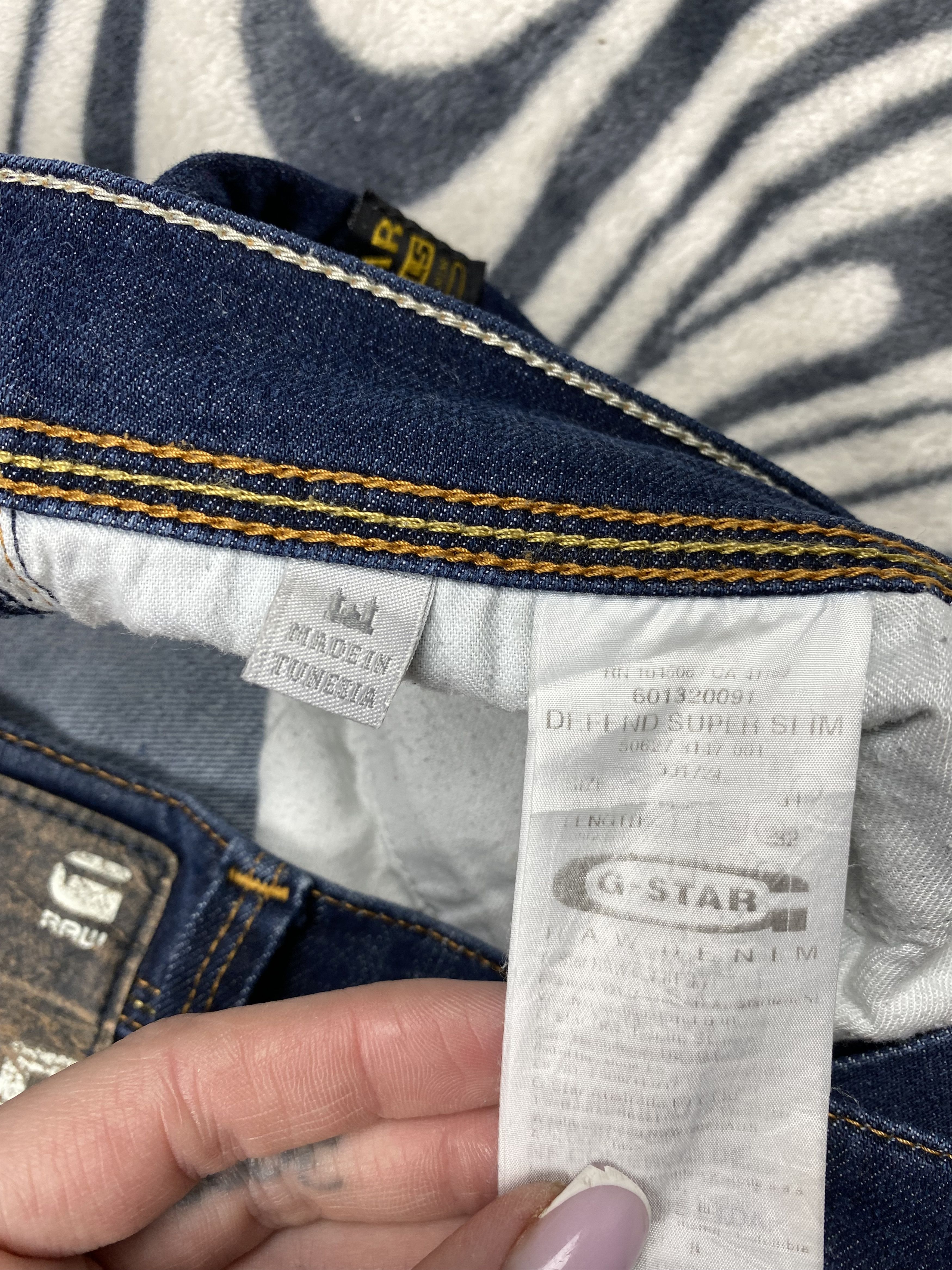G-Star G Star Raw Defend Super Slim Denim Pants Jeans Size US 31 - 8 Thumbnail