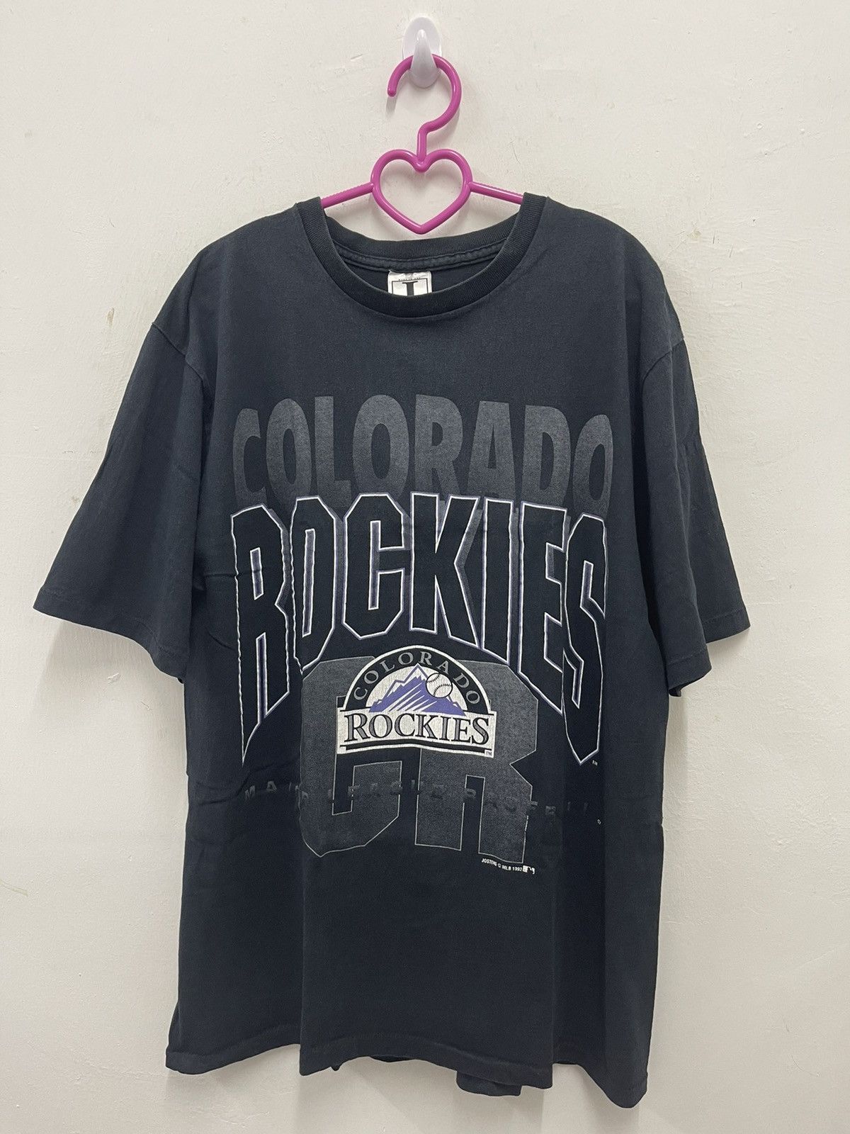 Vintage 90s T-shirt Colorado ROCKIES Baseball 1993 Tee XL 