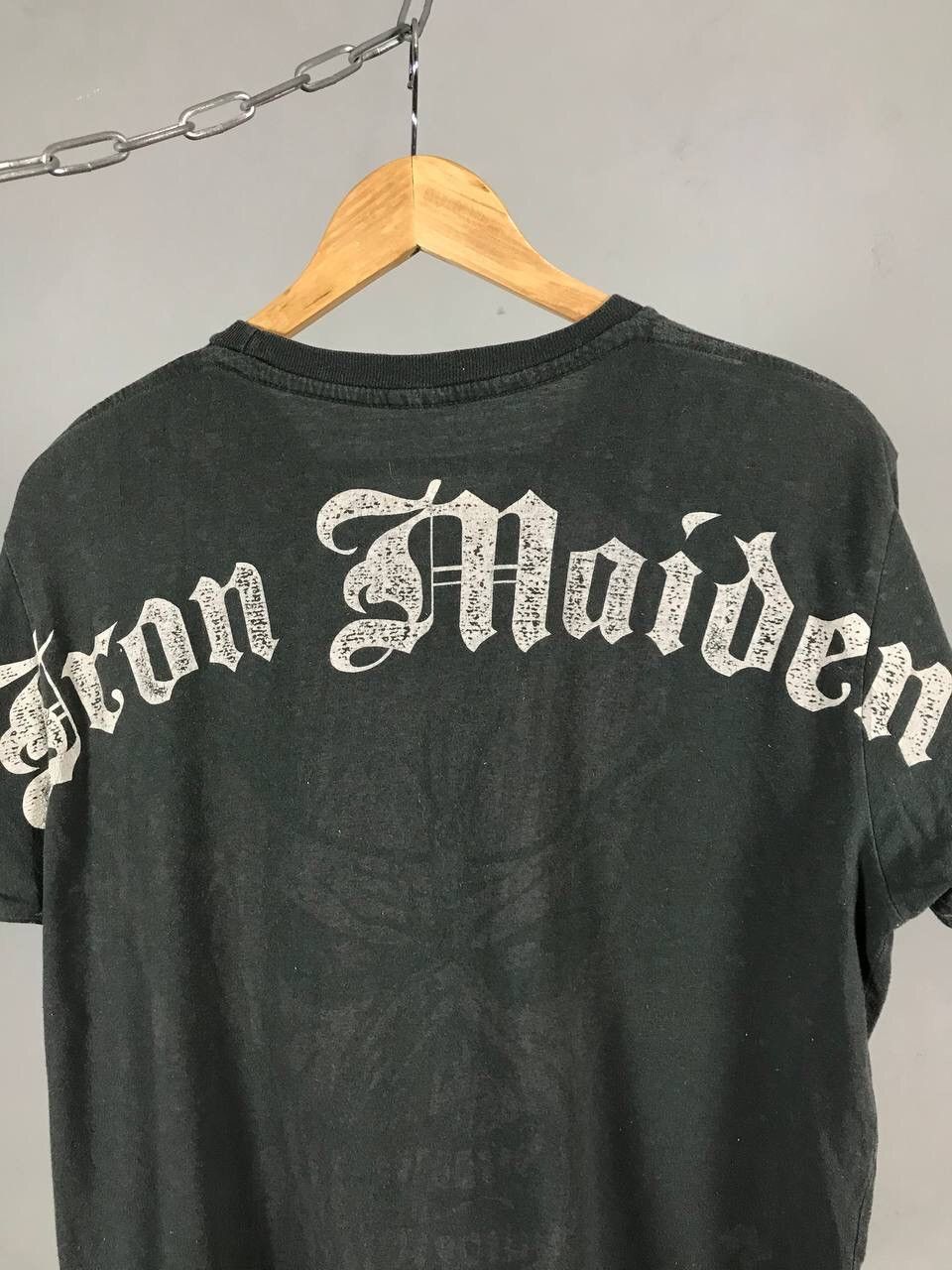 Band Tees × Iron Maiden × Vintage Iron Maiden 2007 vintage rock band overprinted tee Size US M / EU 48-50 / 2 - 7 Thumbnail