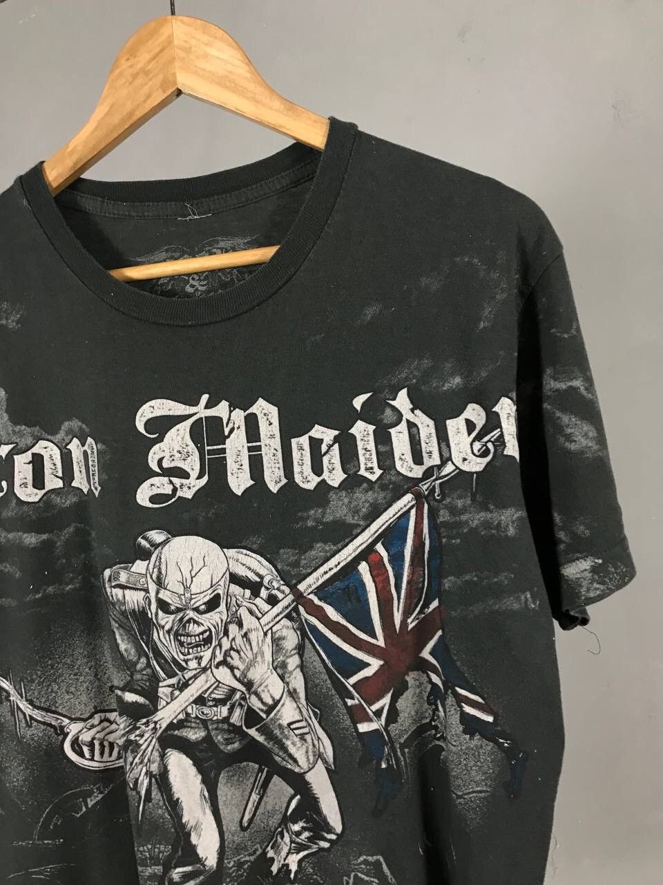 Band Tees × Iron Maiden × Vintage Iron Maiden 2007 vintage rock band overprinted tee Size US M / EU 48-50 / 2 - 2 Thumbnail