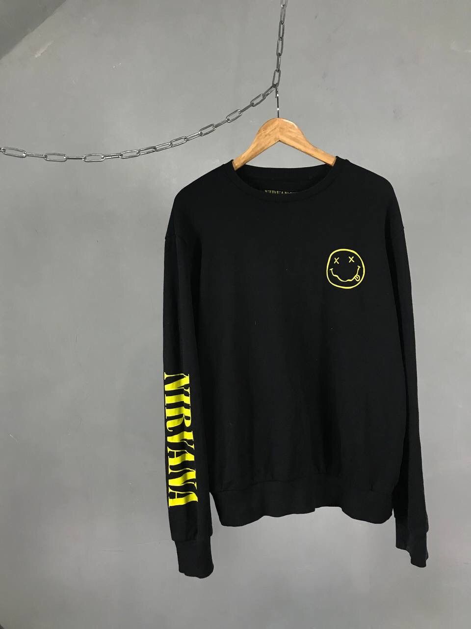 Band Tees × Nirvana × Vintage Nirvana vintage rock band sweatshirt Size US XL / EU 56 / 4 - 1 Thumbnail