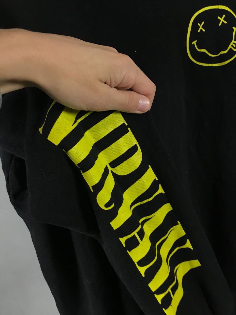 Band Tees × Nirvana × Vintage Nirvana vintage rock band sweatshirt Size US XL / EU 56 / 4 - 5 Thumbnail