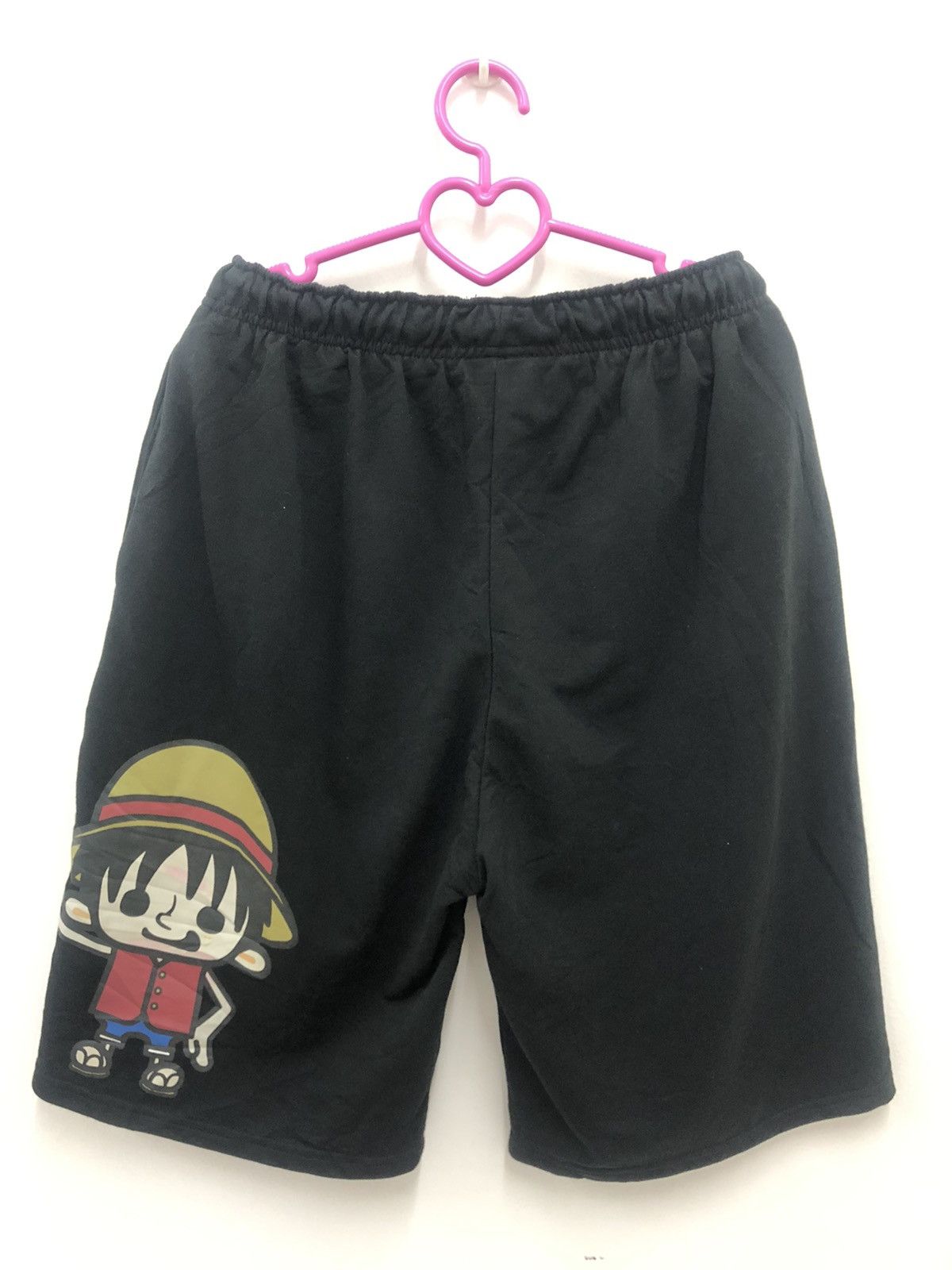 image of Anima x One Piece Luffy 56 Short Jogger Pant in Black, Men's (Size 32)