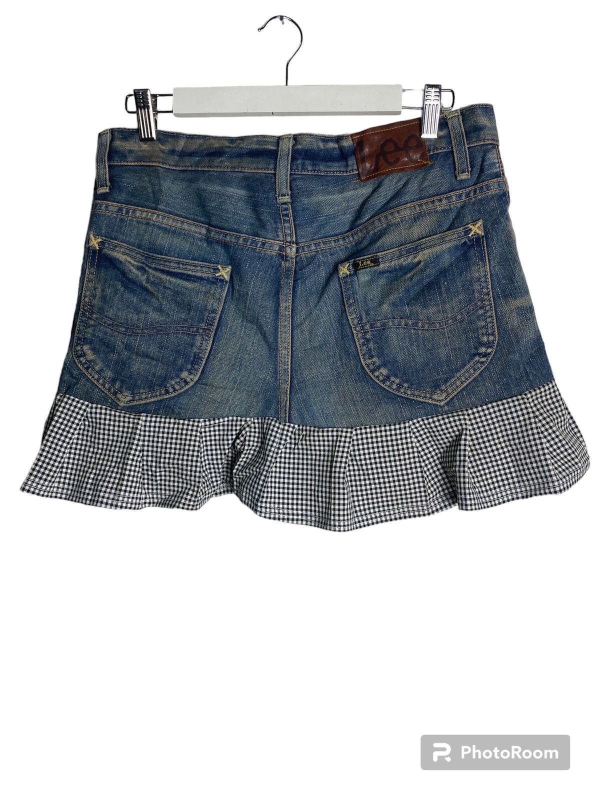 Lee LEE SANFORIZED DENIM MINI SKIRT Size 29" - 2 Thumbnail