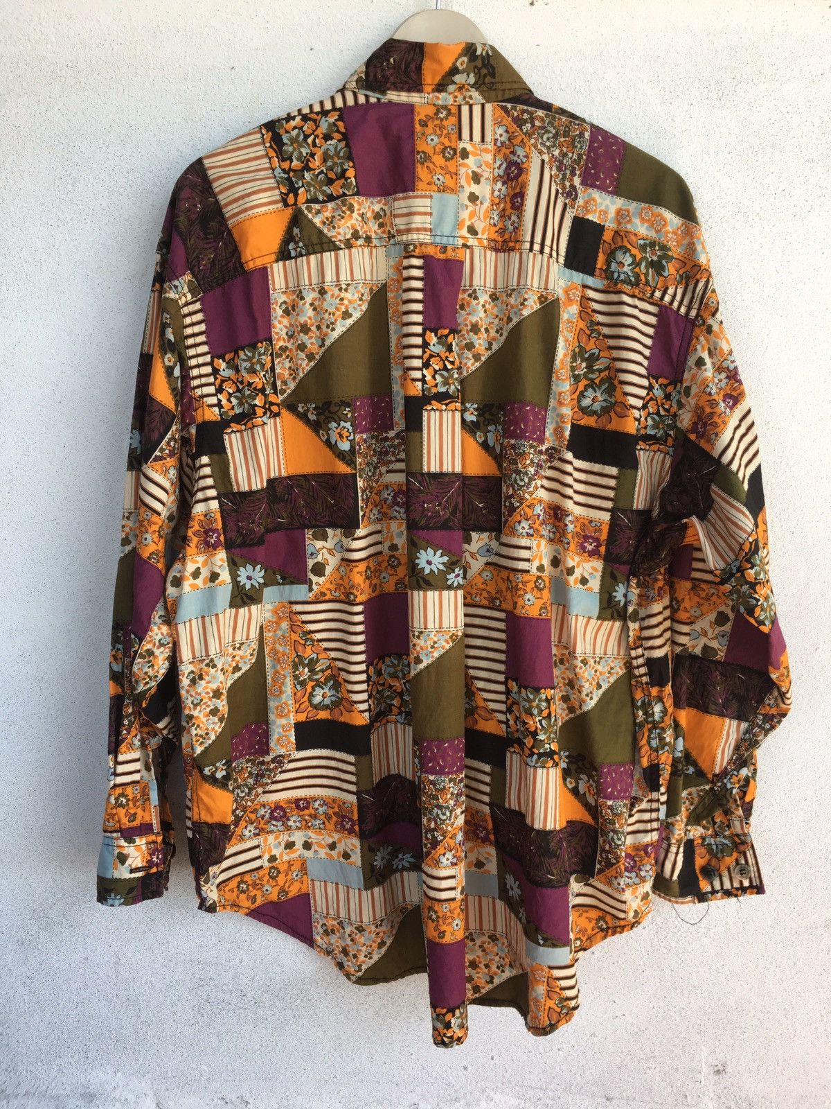 Japanese Brand 100% Avant-Garde News All Overprint Patchwork Design Size US XL / EU 56 / 4 - 2 Thumbnail