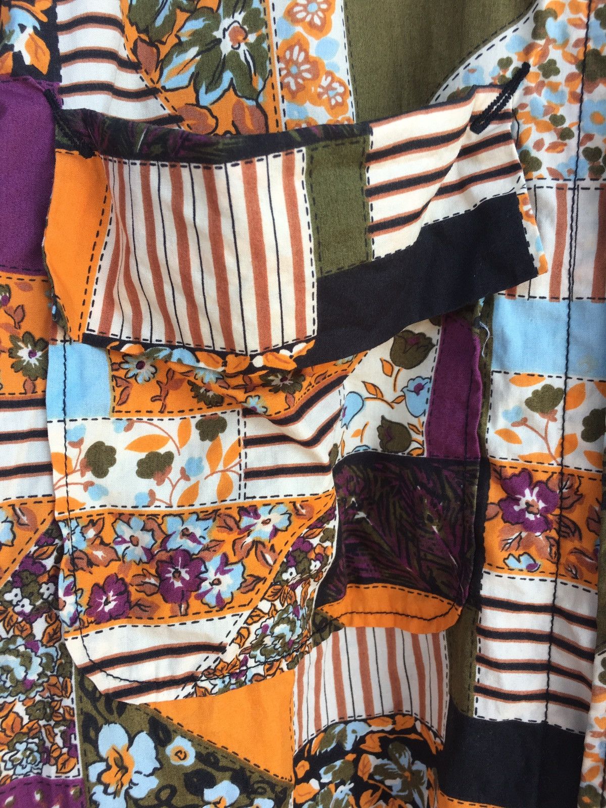 Japanese Brand 100% Avant-Garde News All Overprint Patchwork Design Size US XL / EU 56 / 4 - 4 Thumbnail