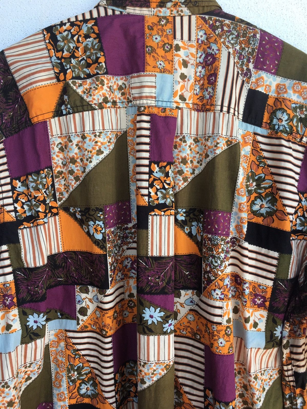 Japanese Brand 100% Avant-Garde News All Overprint Patchwork Design Size US XL / EU 56 / 4 - 6 Thumbnail