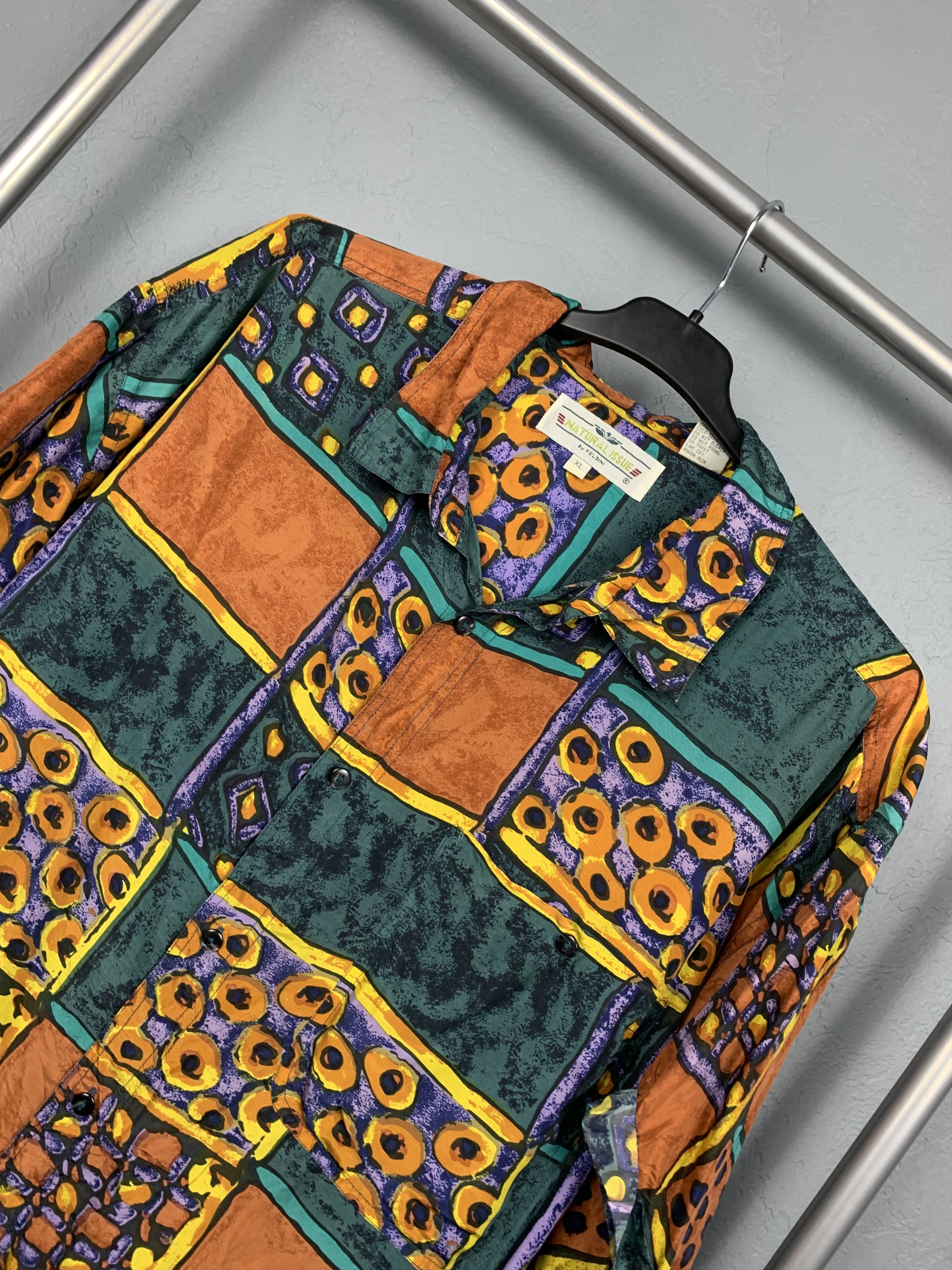 Vintage Vintage Hawaiian SILK Shirt Size US XL / EU 56 / 4 - 2 Thumbnail