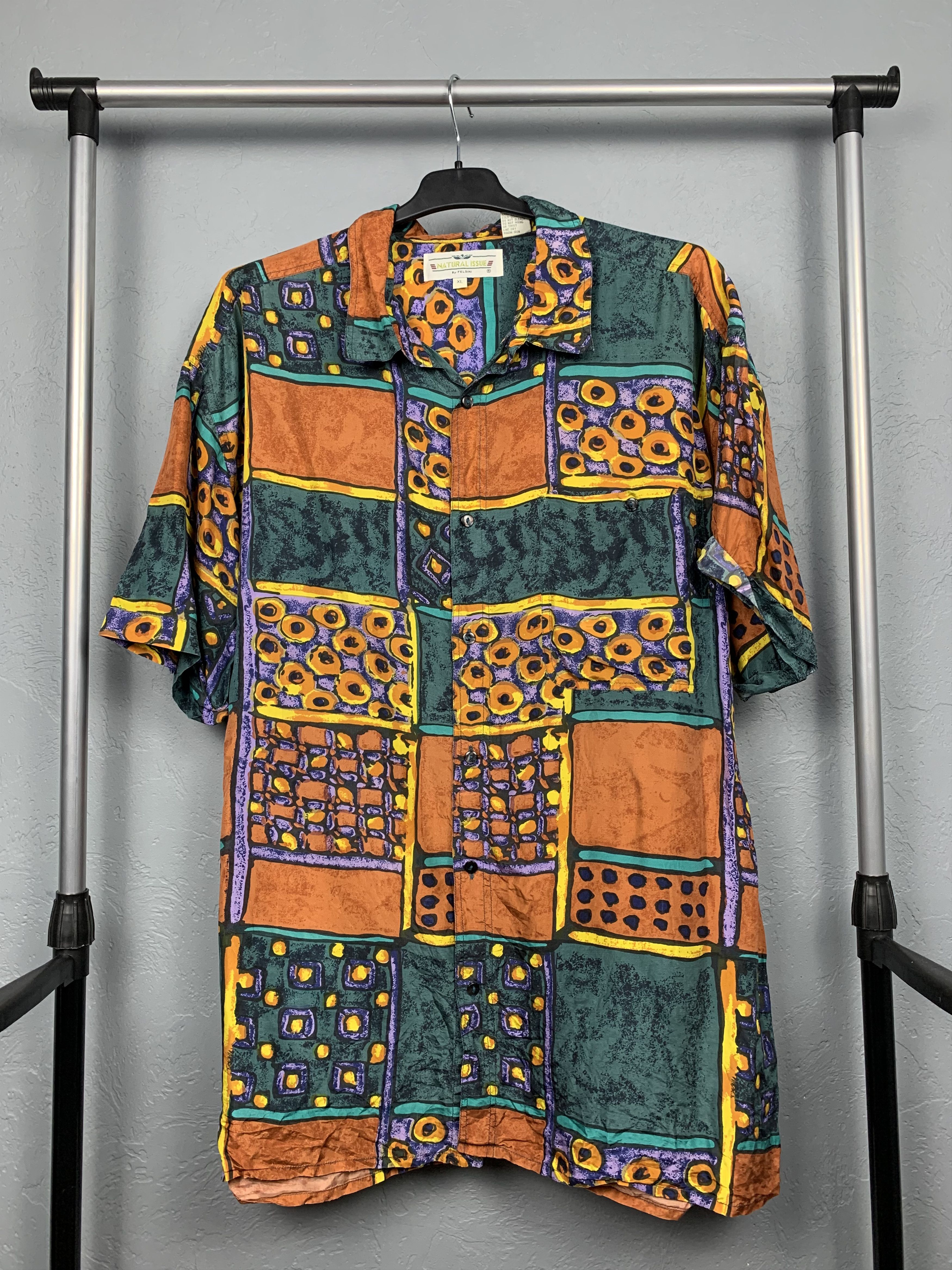 Vintage Vintage Hawaiian SILK Shirt Size US XL / EU 56 / 4 - 1 Thumbnail