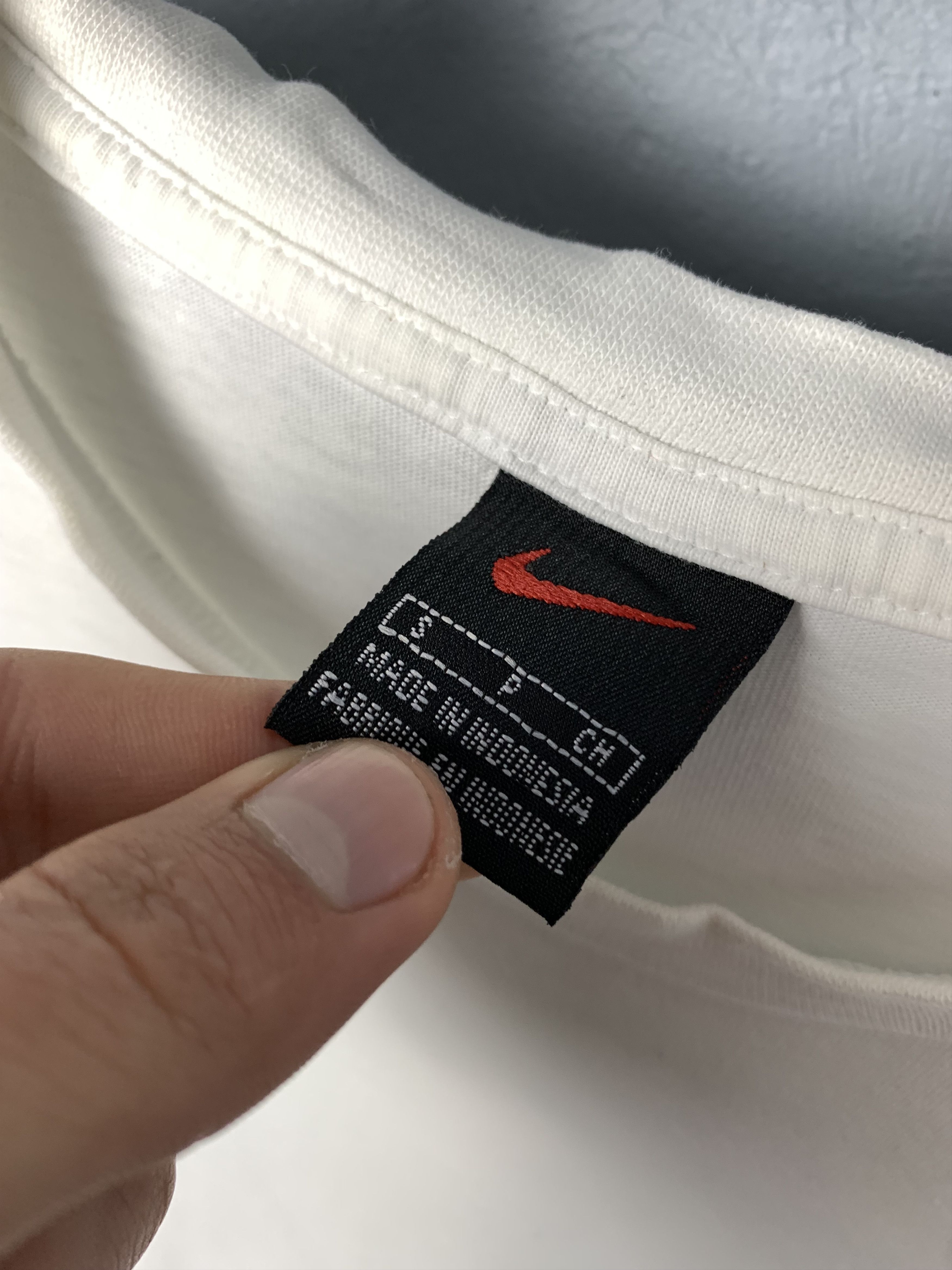 Nike × Vintage Nike 90s Vintage Mens T-Shirt Tee Drill Size US S / EU 44-46 / 1 - 4 Thumbnail
