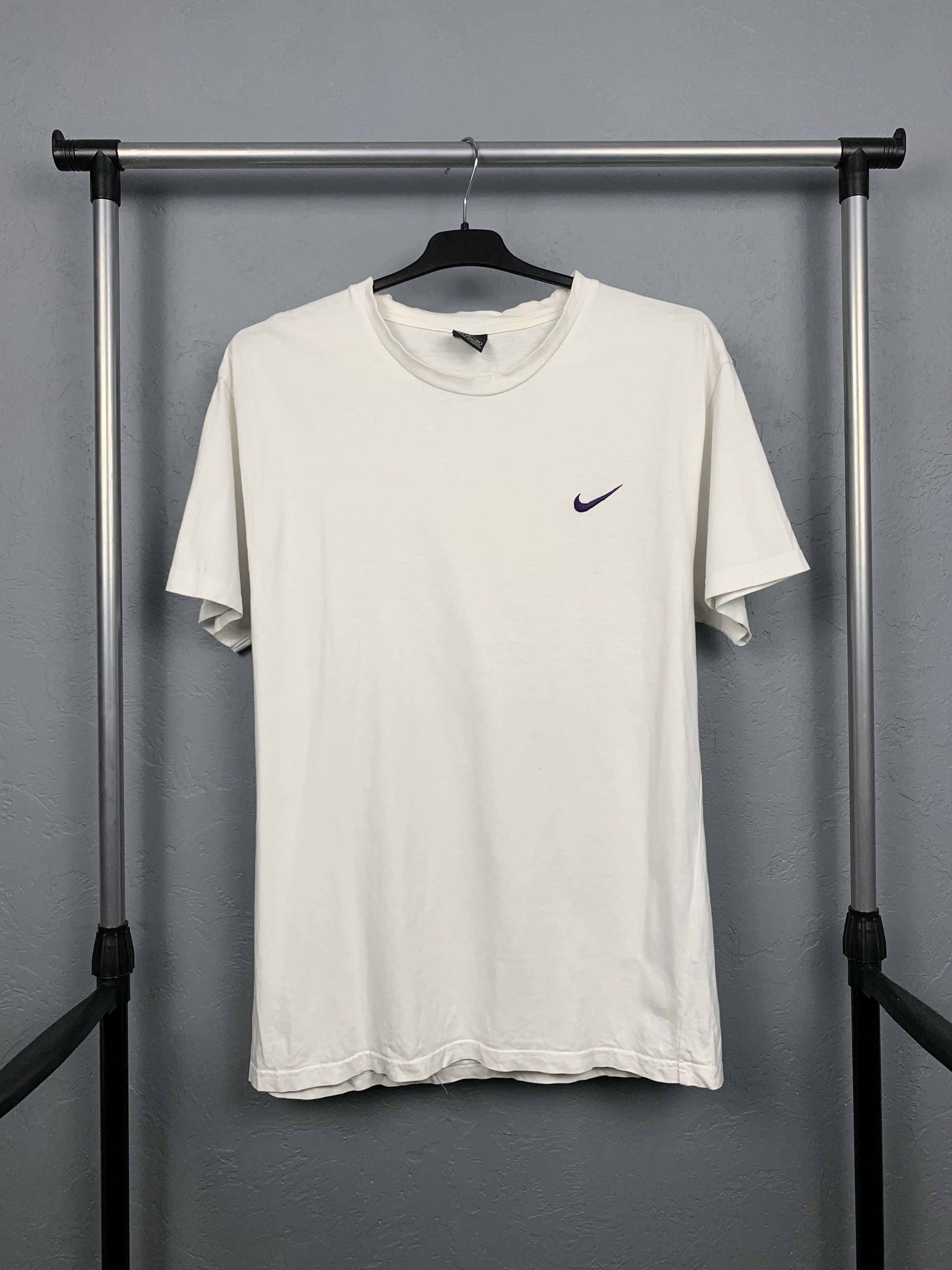 Nike × Vintage Nike 90s Vintage Mens T-Shirt Tee Drill Size US S / EU 44-46 / 1 - 1 Thumbnail