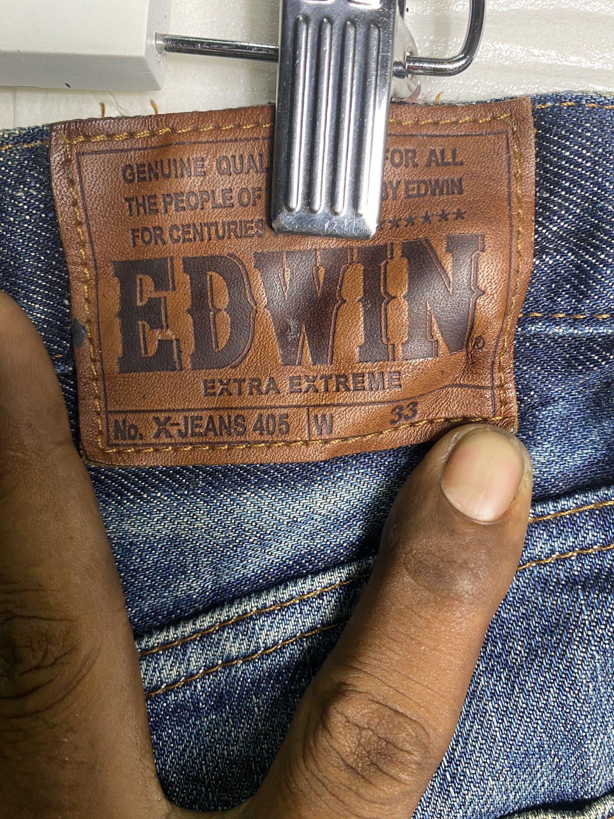 Edwin × Seditionaries EDWIN DENIM MINI SKIRT Size 33" - 4 Thumbnail