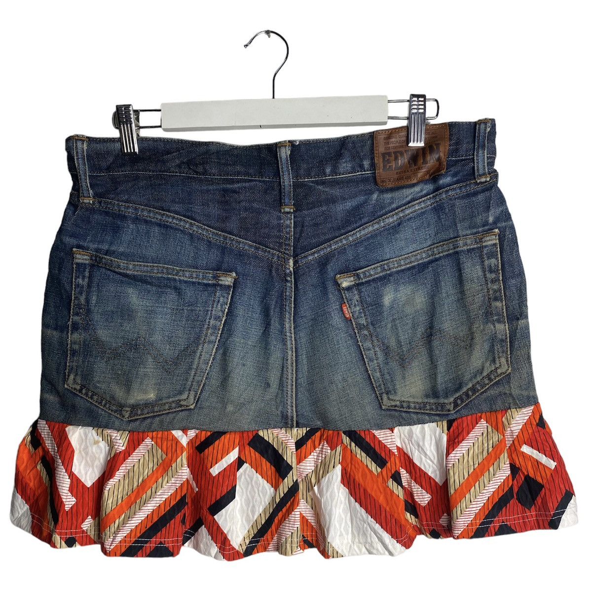 Edwin × Seditionaries EDWIN DENIM MINI SKIRT Size 33" - 2 Thumbnail