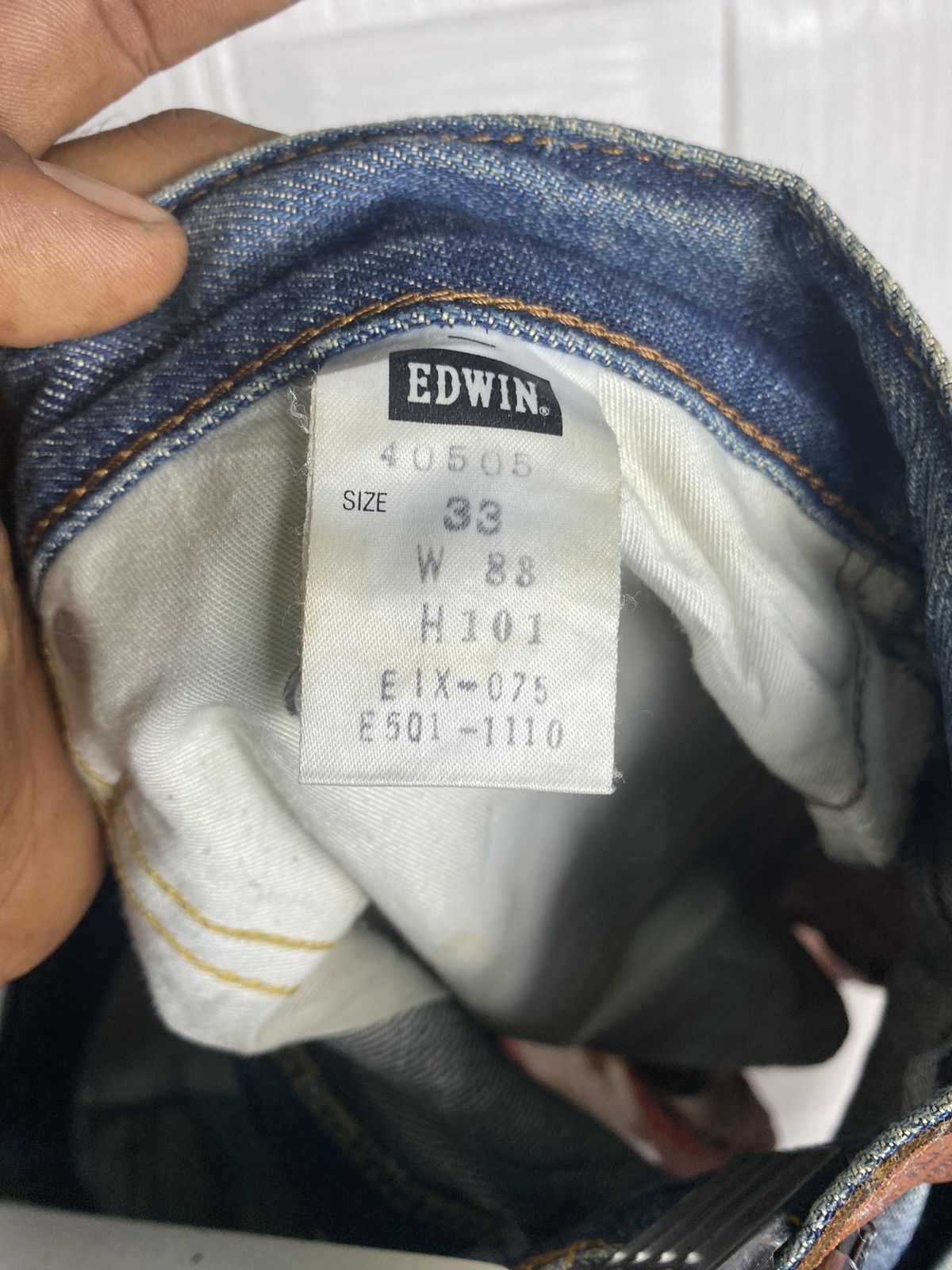 Edwin × Seditionaries EDWIN DENIM MINI SKIRT Size 33" - 5 Thumbnail