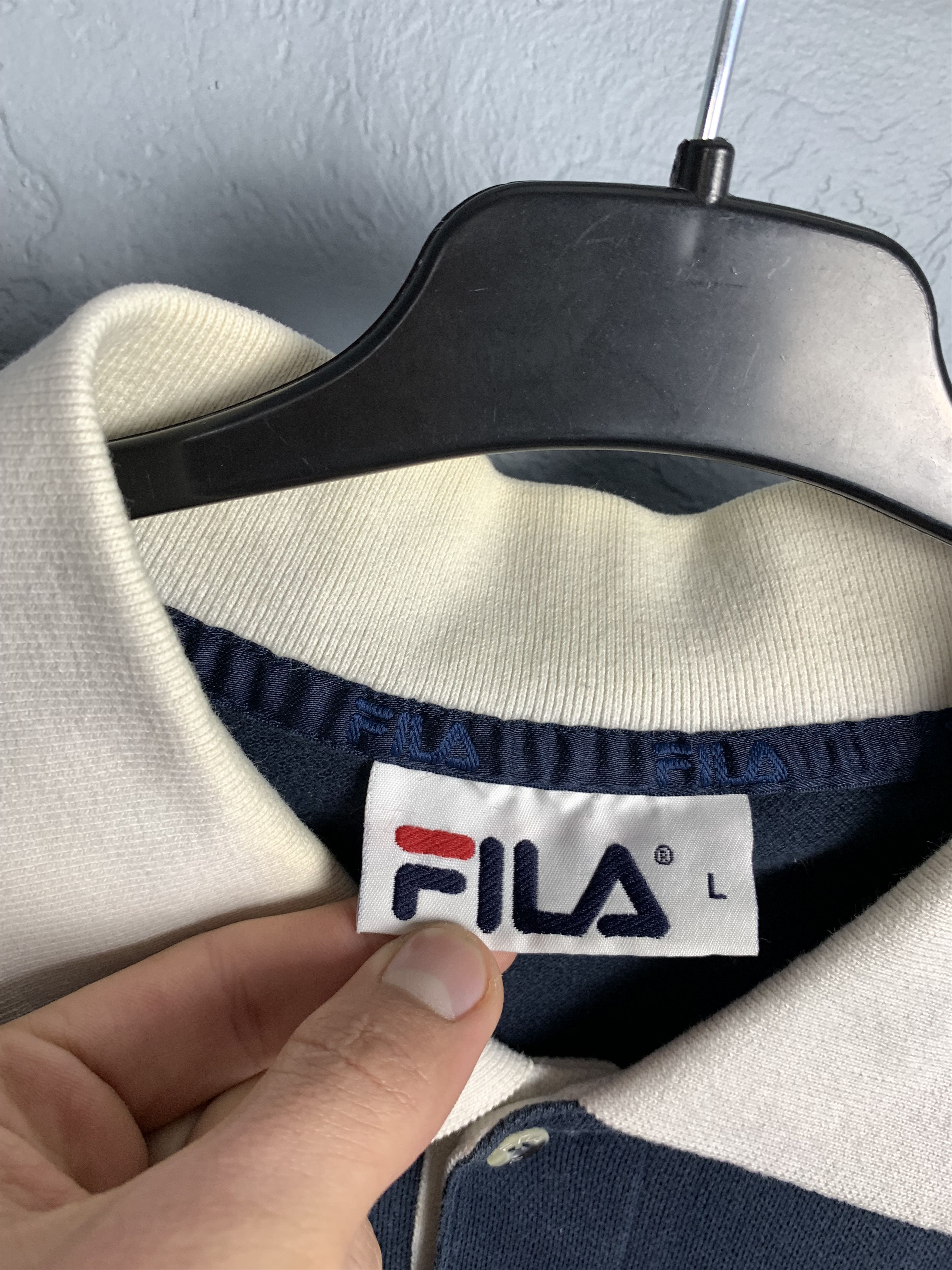 Fila × Vintage Vintage Fila Big logo Polo Shirt Size US XL / EU 56 / 4 - 3 Thumbnail
