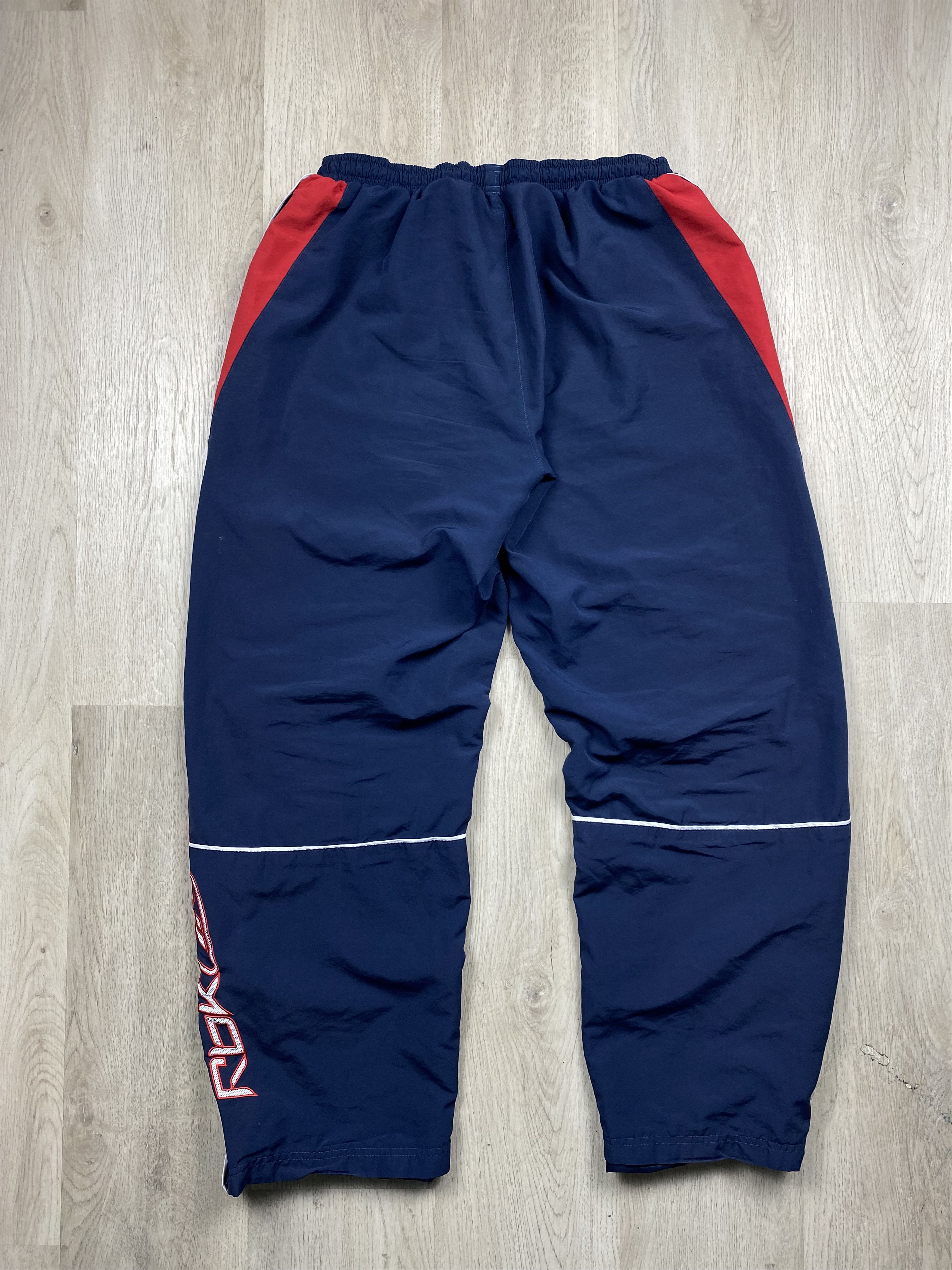 Reebok Reebok Vintage Faded Mens Nylon Pants Y2K Drill Thrashed Size US 36 / EU 52 - 13 Thumbnail