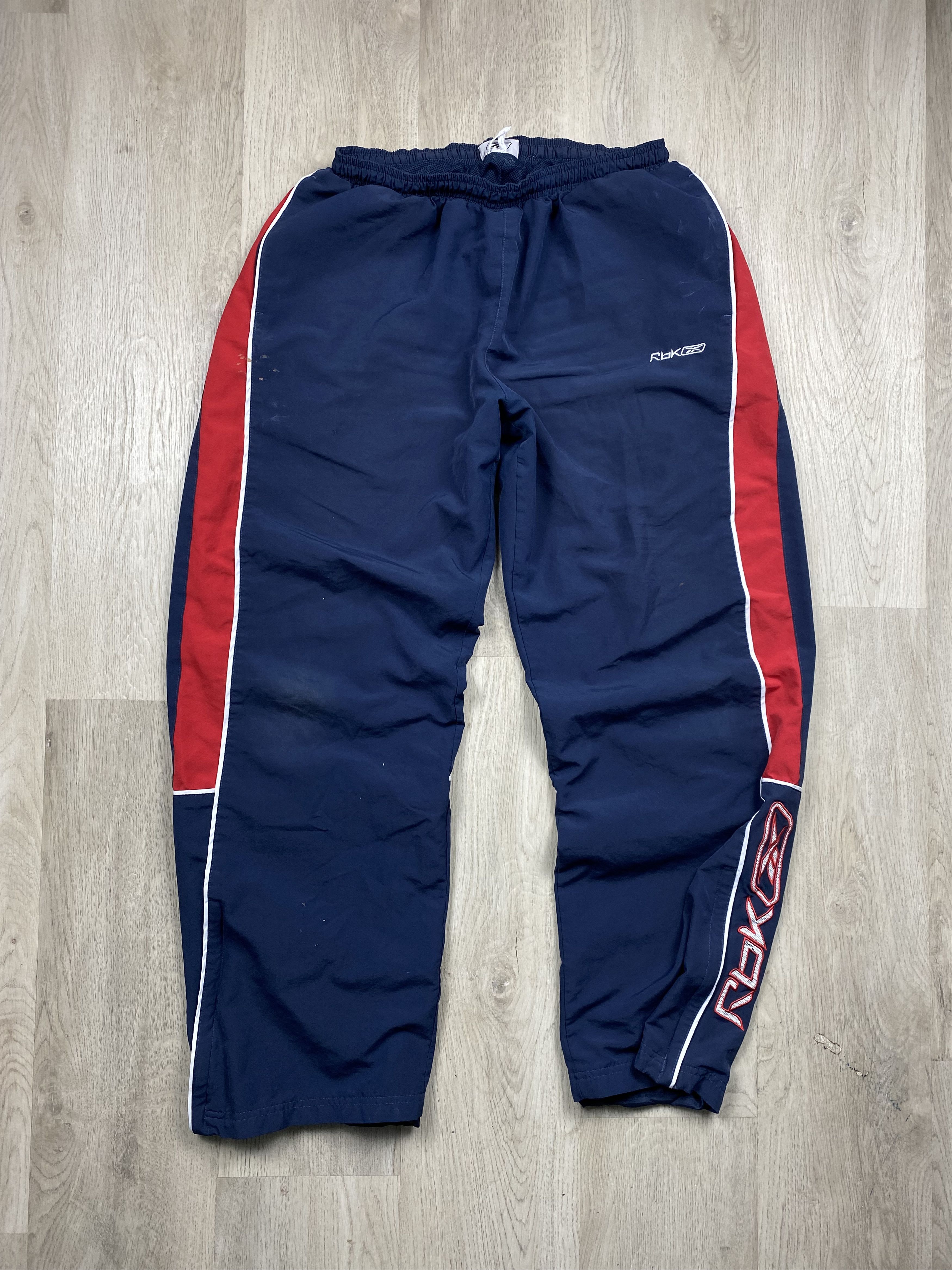 Reebok Reebok Vintage Faded Mens Nylon Pants Y2K Drill Thrashed Size US 36 / EU 52 - 10 Thumbnail