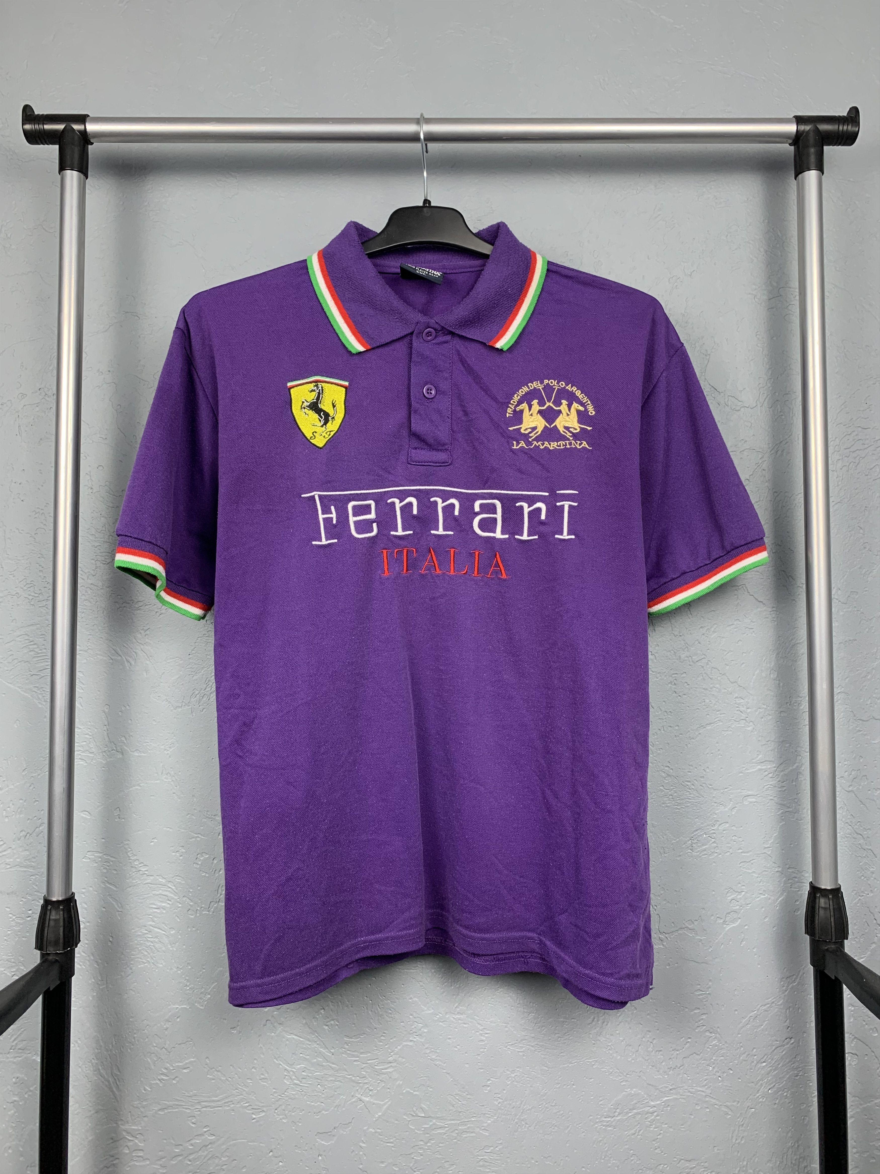 Ferrari × La Martina Ferrari La Martina Vintage Polo Shirt Size US XXL / EU 58 / 5 - 1 Thumbnail
