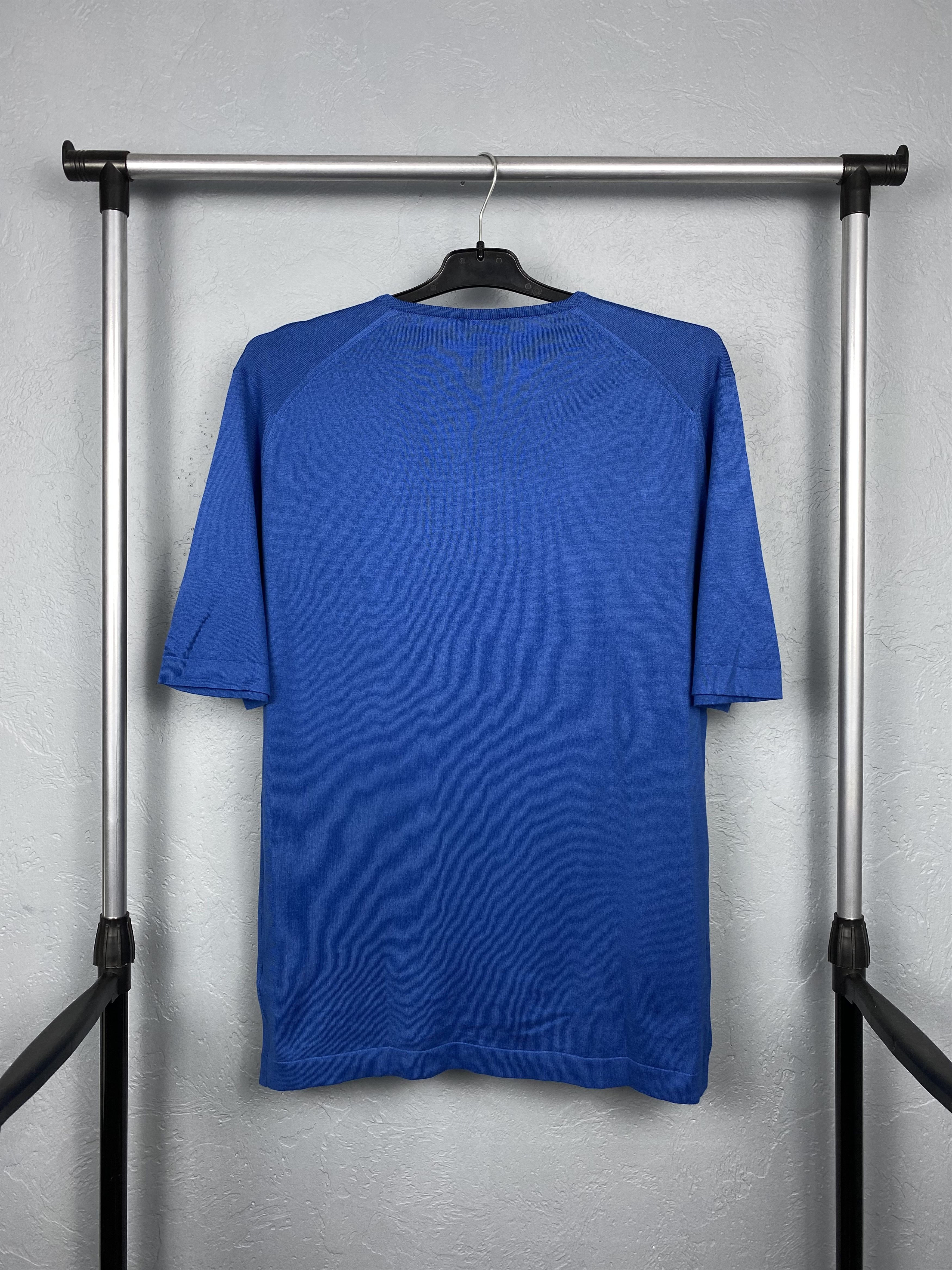 John Smedley John Smedley Vintage Mens V-Neck T-Shirt Tee Size US L / EU 52-54 / 3 - 6 Thumbnail