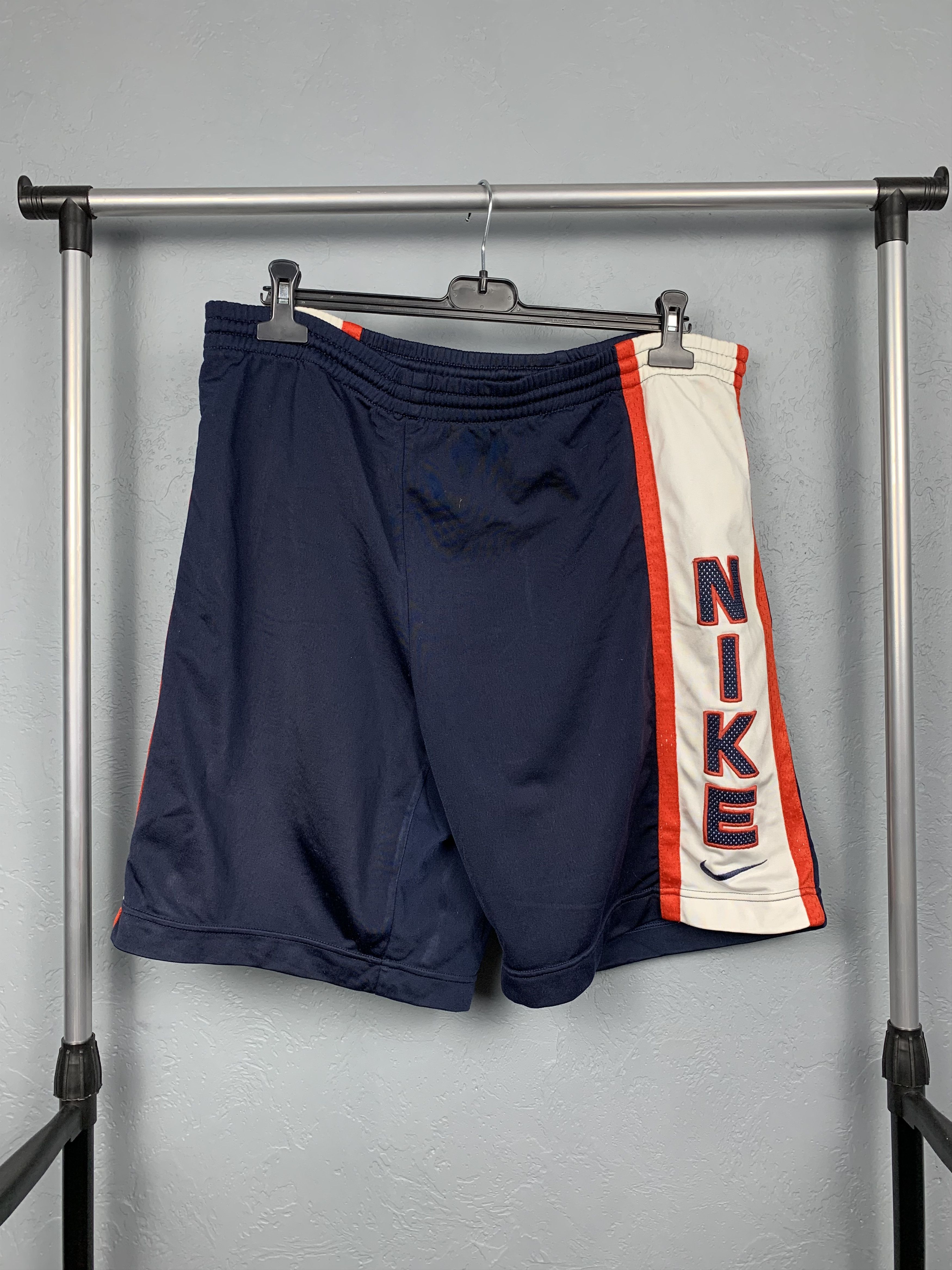 Nike × Vintage Nike 90s Vintage Mens Nylon Shorts Big Logo Swoosh Size US 34 / EU 50 - 1 Thumbnail
