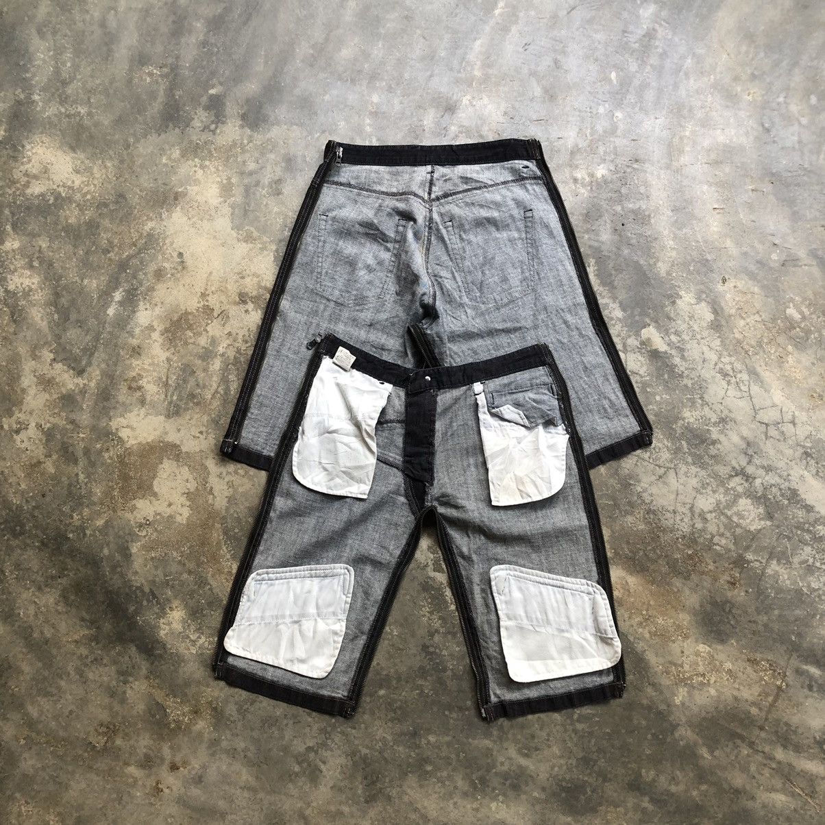 japanese label HALB /gimmick zip pants