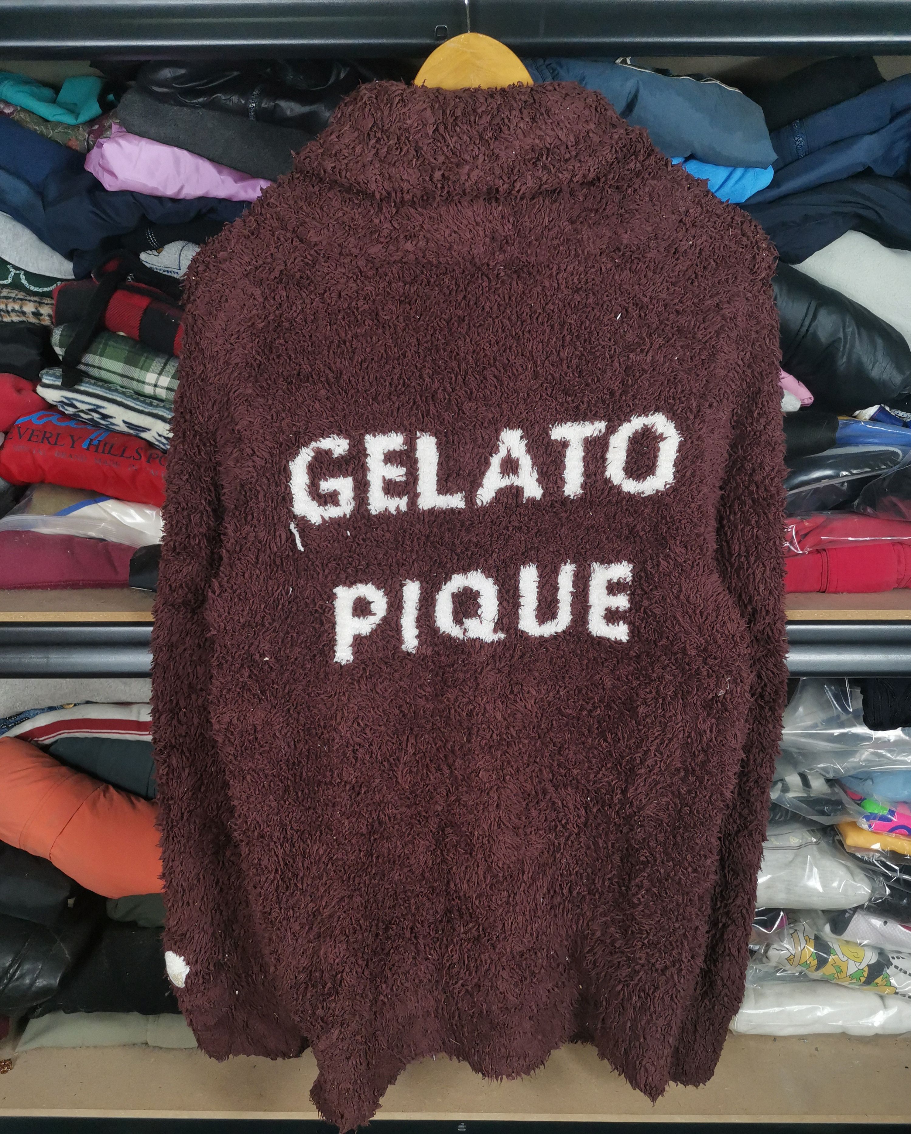 Japanese Brand Vintage Cardigan Jacket By Gelato Pique Fleece Size M / US 6-8 / IT 42-44 - 1 Thumbnail